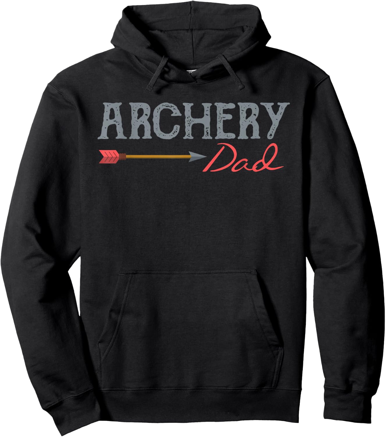 Archery Archer Dad Target Proud Parent Bow Arrow Hoodie - Hoodie | Black