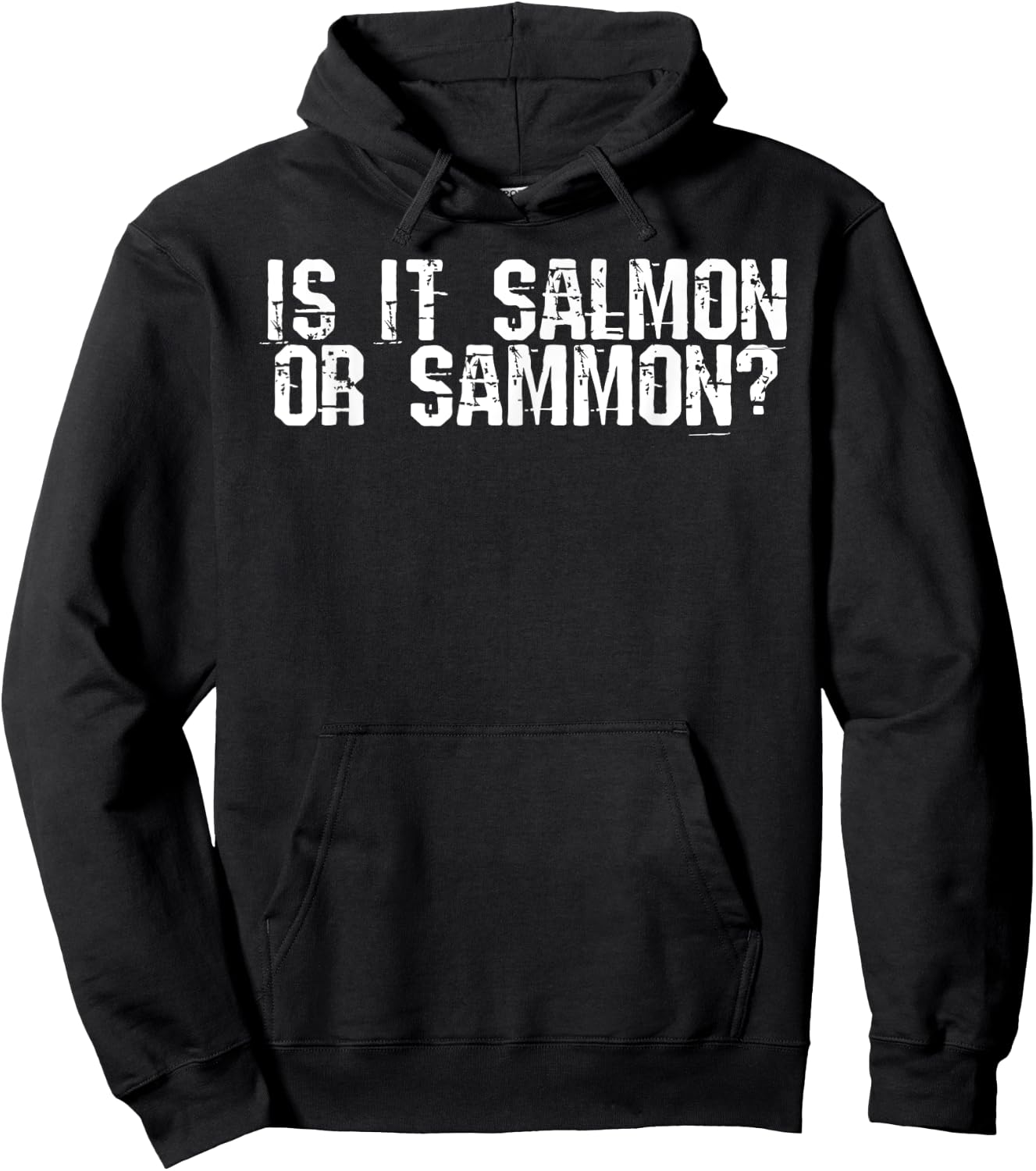 Is It Salmon or Sammon Hoodie - Hoodie | Black