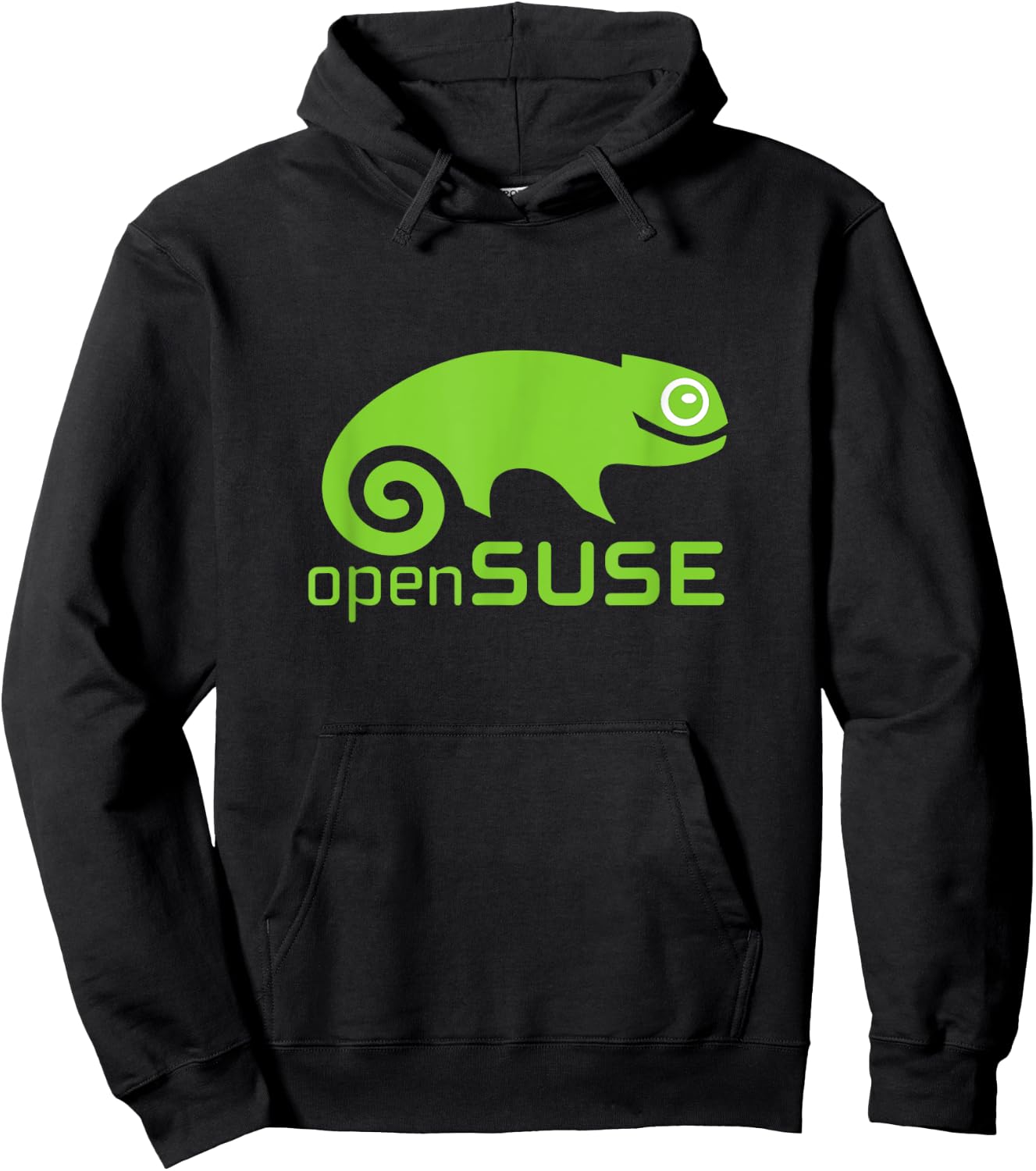Linux openSUSE lover with green Logo Open Source Os Hoodie - Hoodie | Black