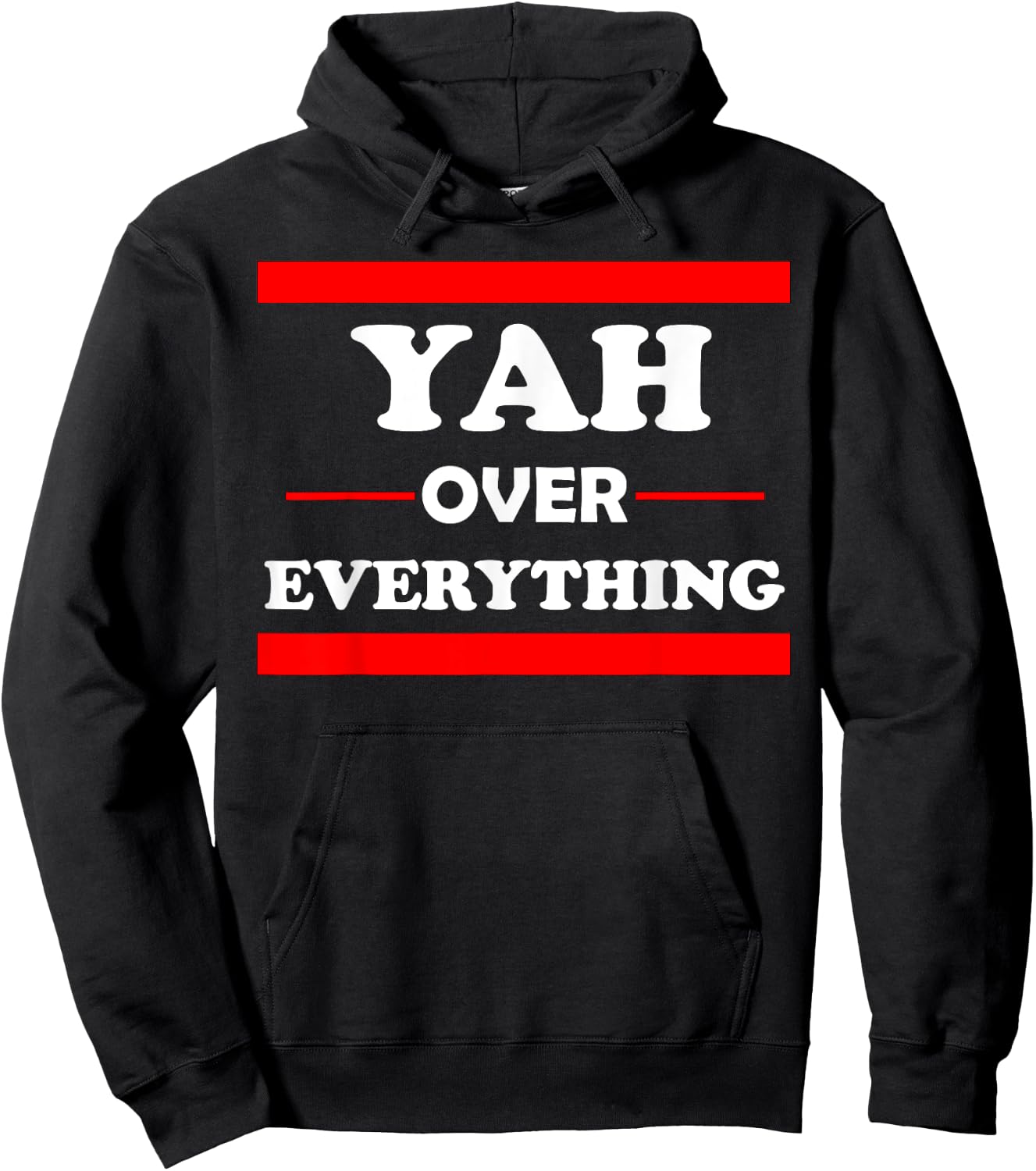 Yah Over Everything " Hebrew Bible God " Hoodie - Hoodie | Black