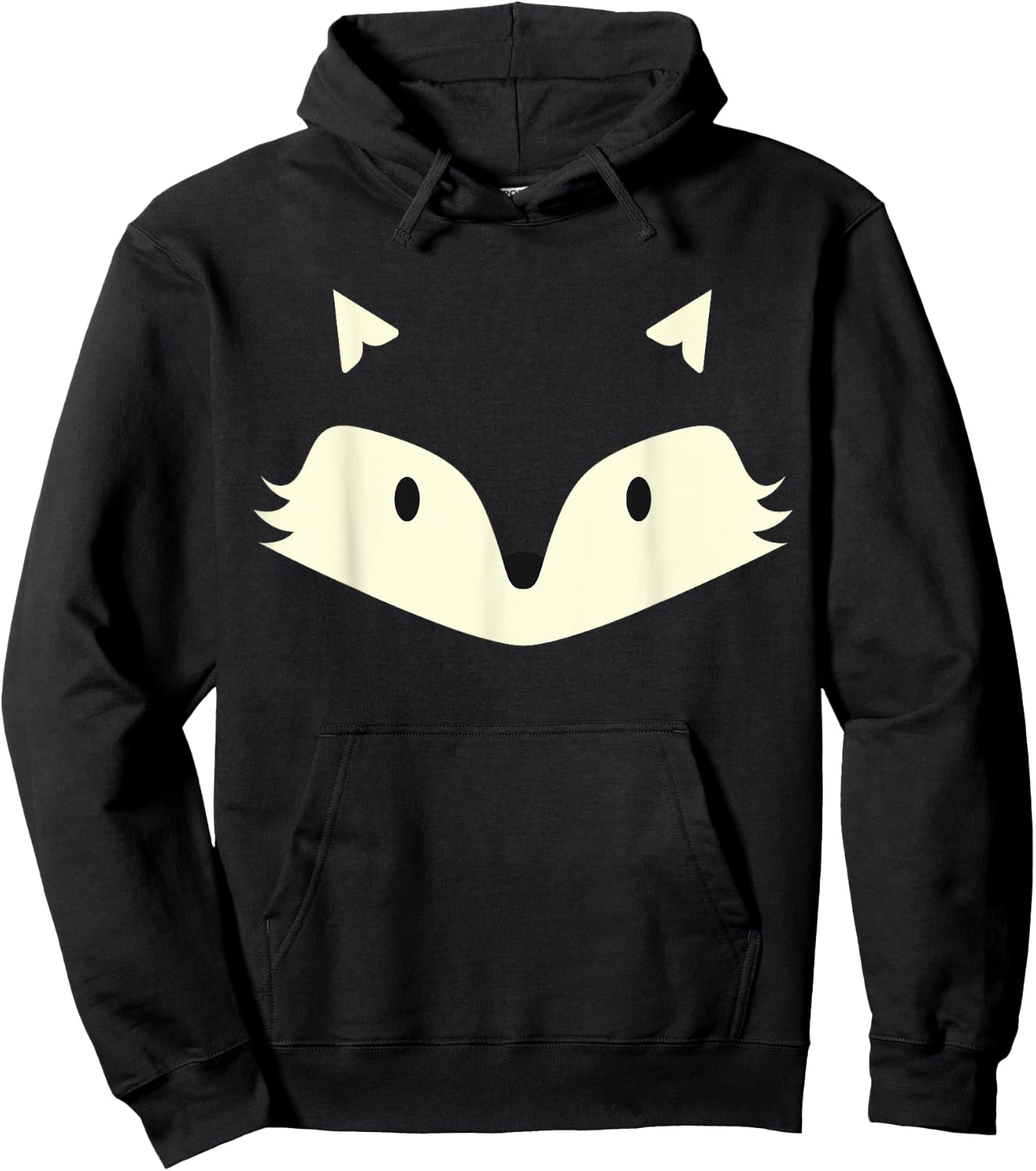 Funny Fox Face Cute Fox Costume For Kids Fox Hoodie - Hoodie | Black