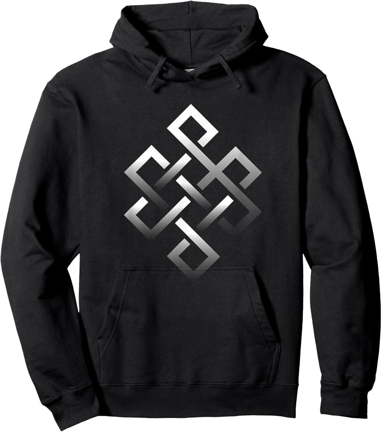 Eternal Knot Yoga Buddhist Yogi Wellness Meditate Gift Hoodie - Hoodie | Black