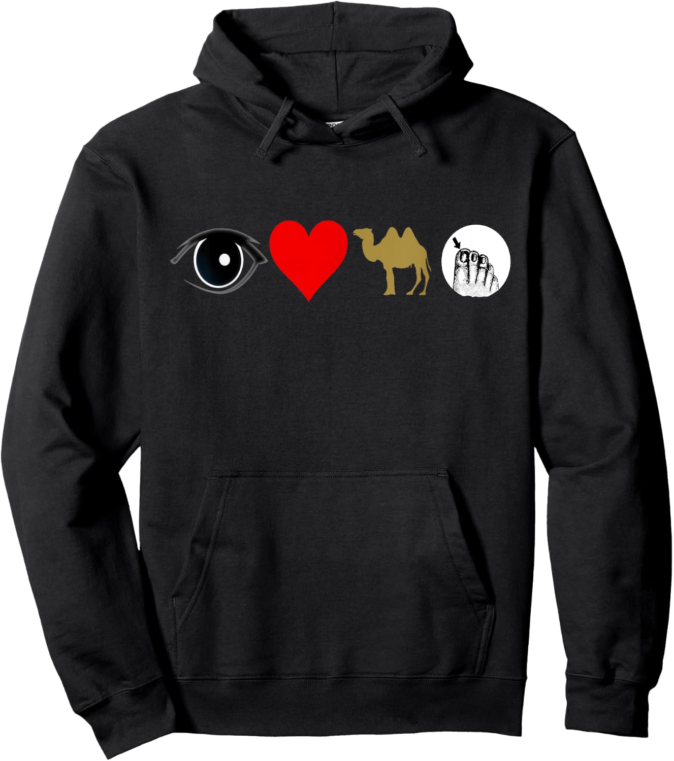 I love camel toe Hoodie - Hoodie | Black
