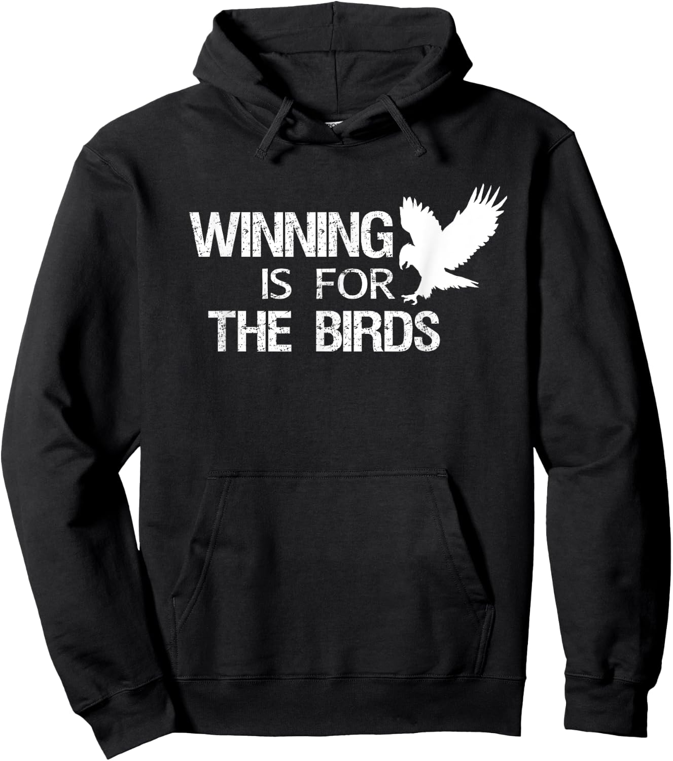 Eagle Mascot Shirt Winning is for the Birds Hoodie - Hoodie | Black
