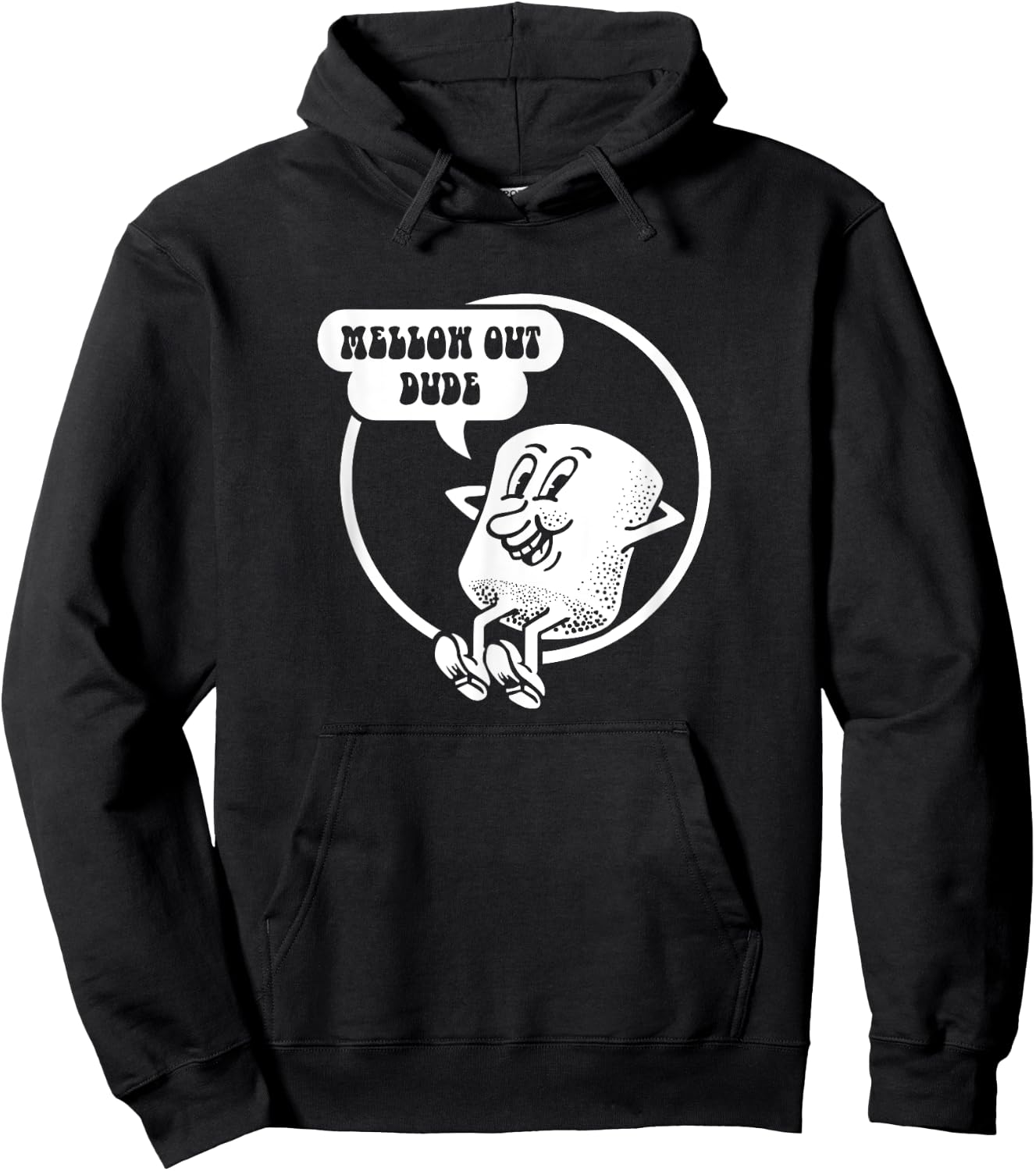 Cute funny marshmellow mellow out gift Hoodie - Hoodie | Black
