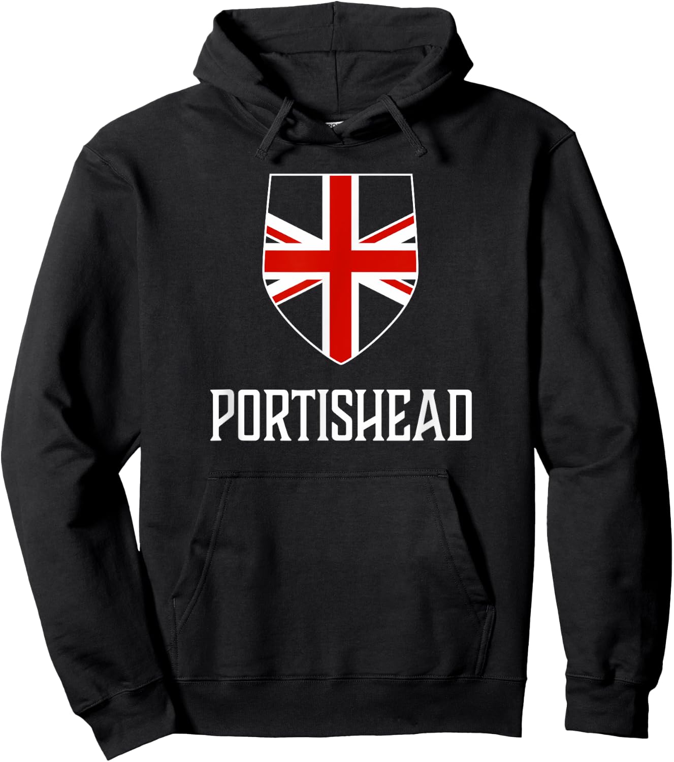 Portishead, England - British Union Jack UK Hoodie - Hoodie | Black