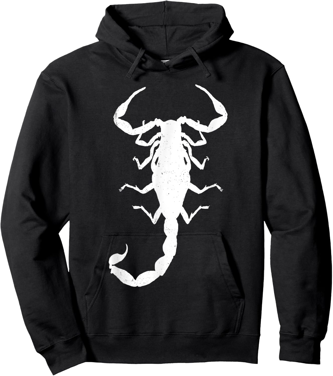 Cool Scorpion Design , Women, Teens Kids White Print Hoodie - Hoodie | Black