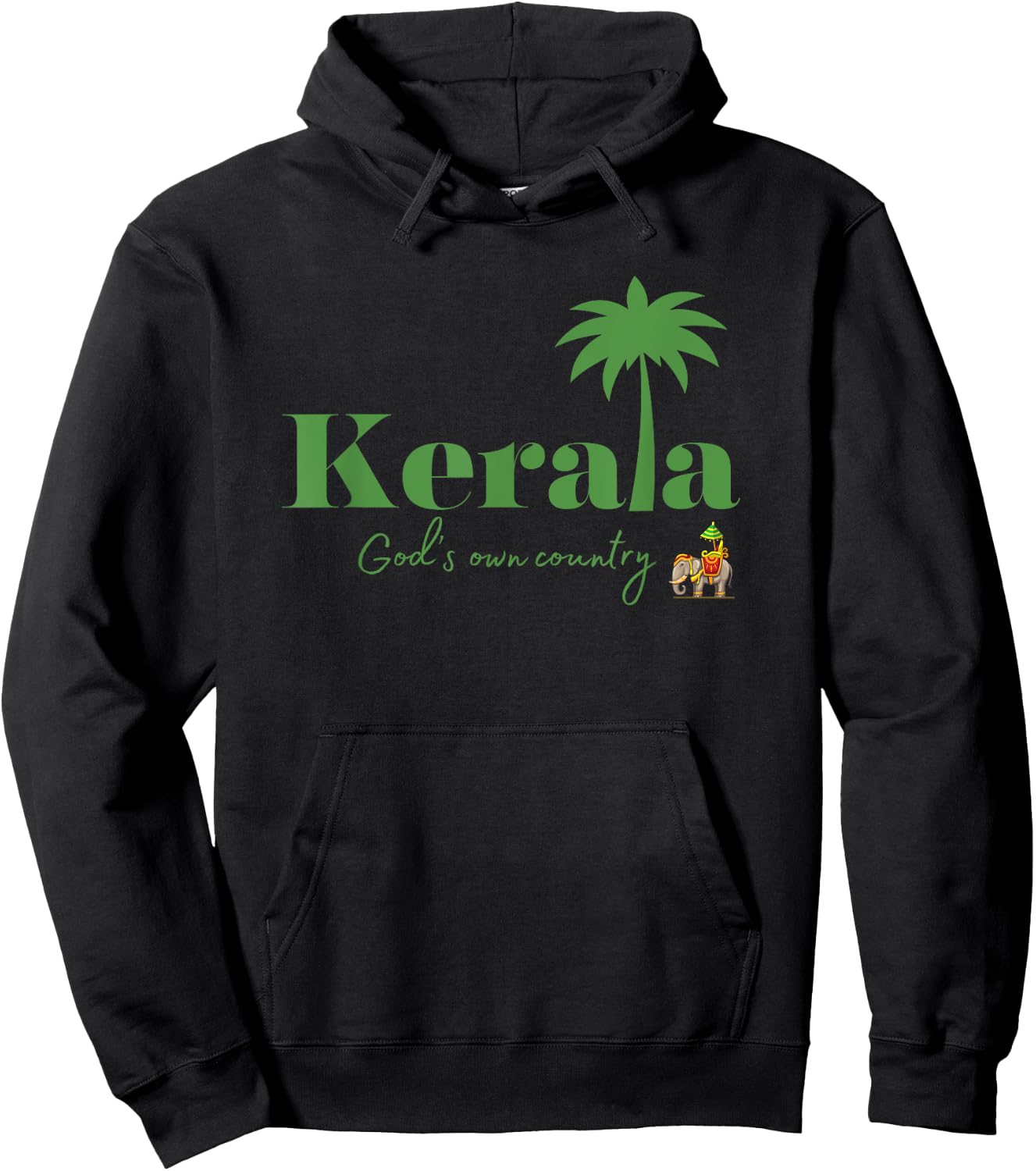 kerala God's own country Hoodie - Hoodie | Black