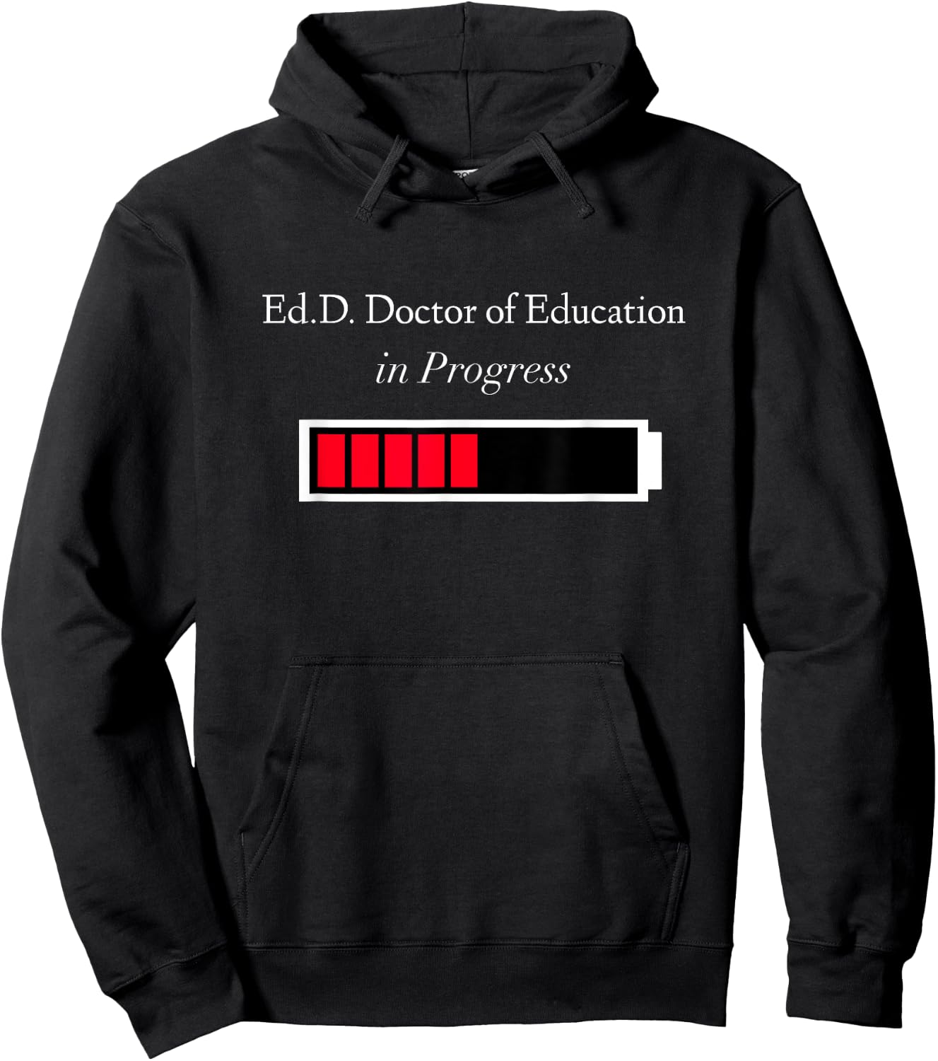 EdD in Progress - Doctorate Degree Loading Funny Gift Hoodie - Hoodie | Black