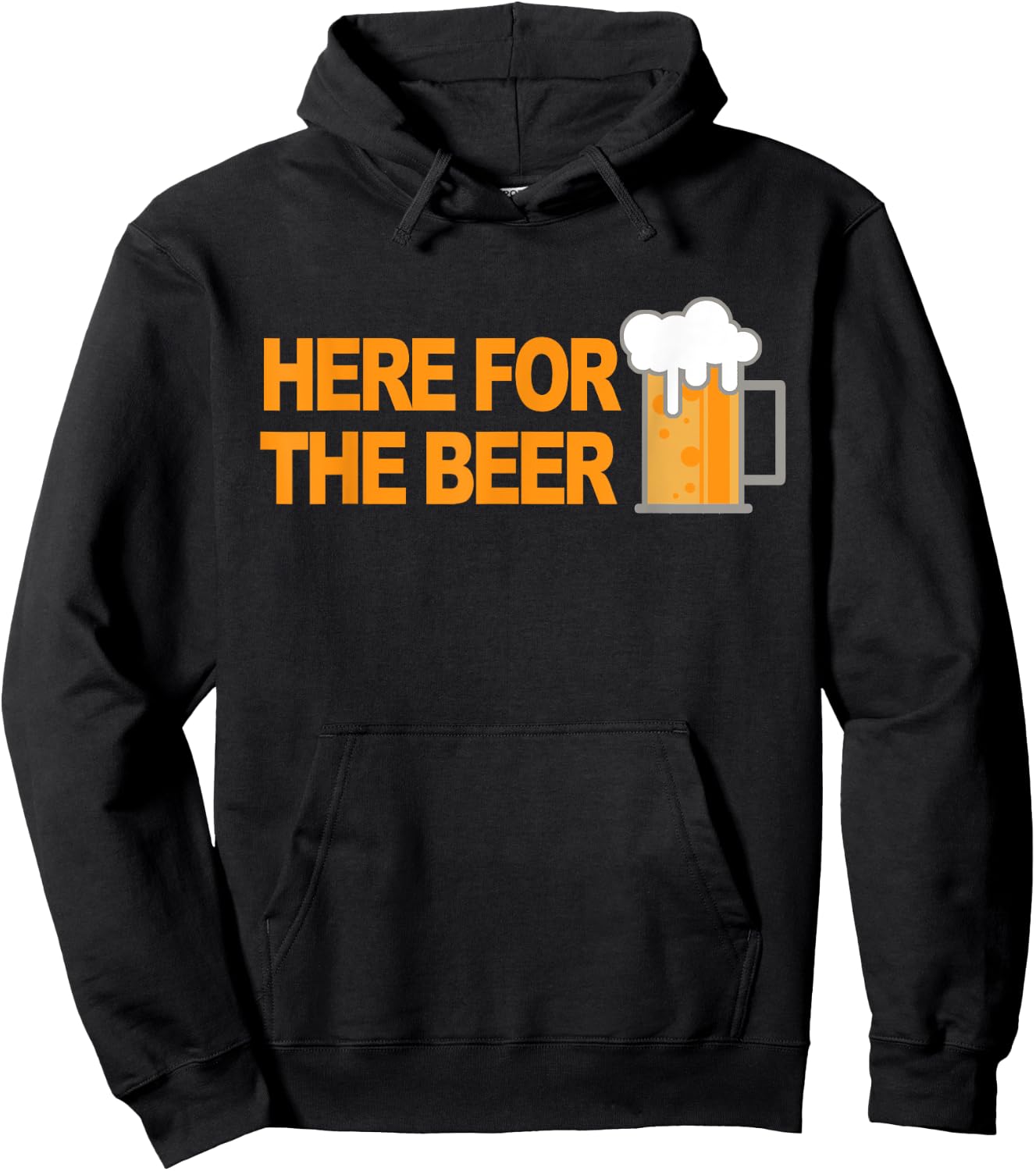 Here For The Beer Hoodie - Hoodie | Black