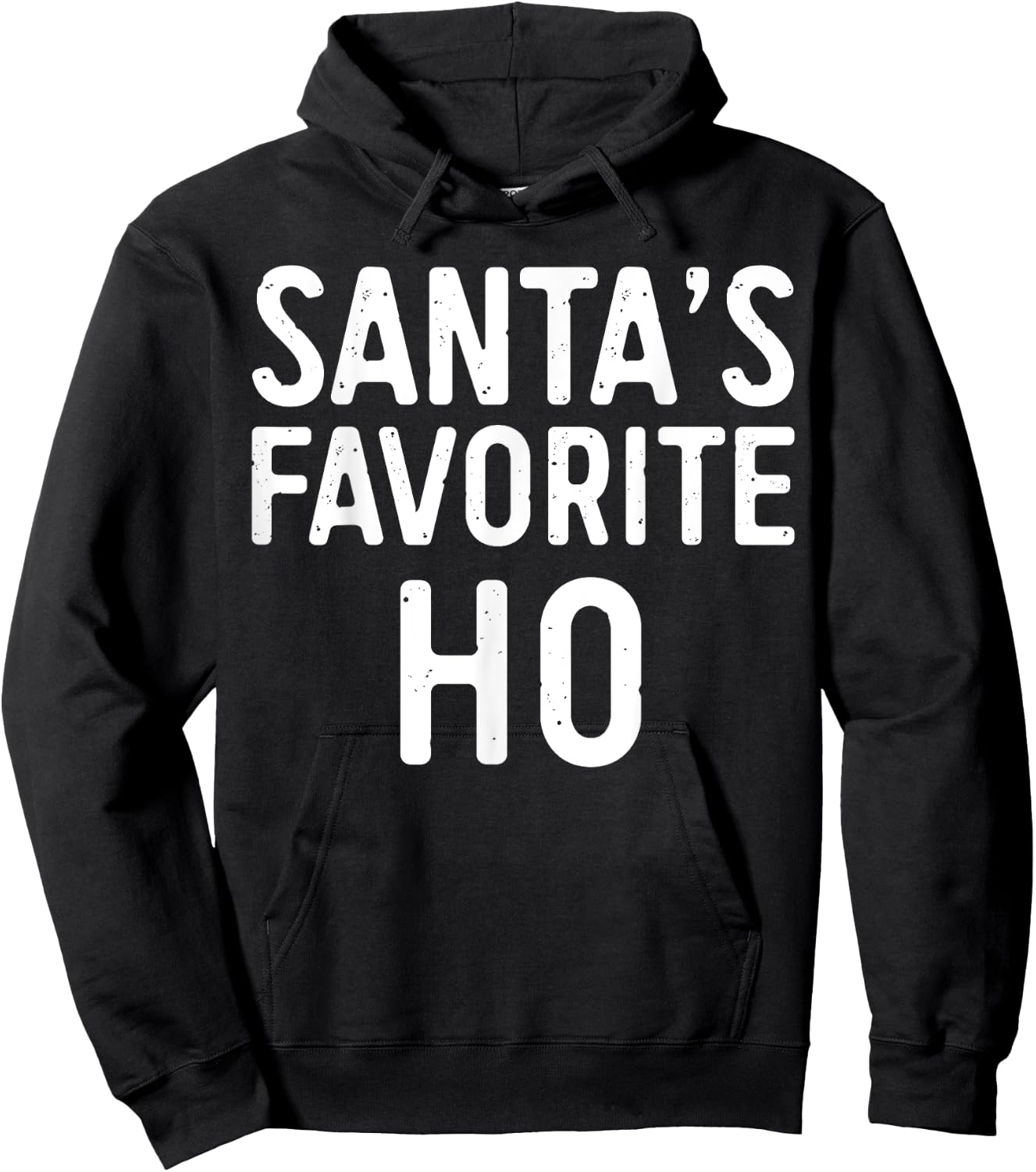 Santa's Favorite Ho Shirt Adult Kids Funny Christmas Pajamas Hoodie - Hoodie | Black