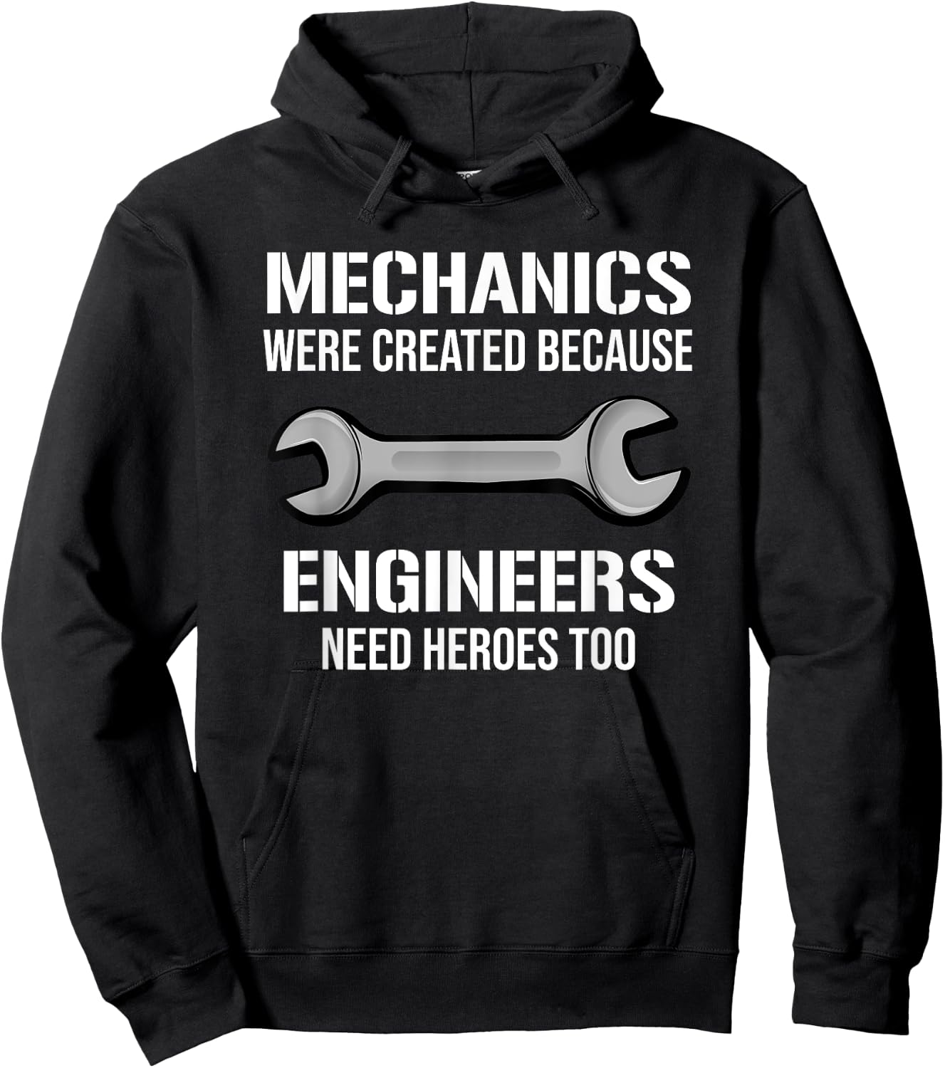 Funny Mechanic Mechanics Engineers Heroes Hoodie - Hoodie | Black
