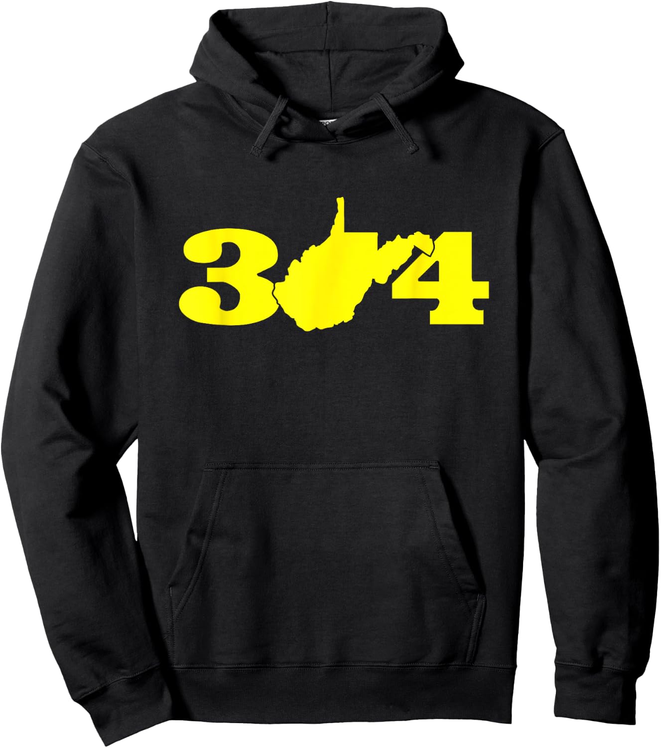 304 West Virginia Blue and Gold Hoodie - Hoodie | Black