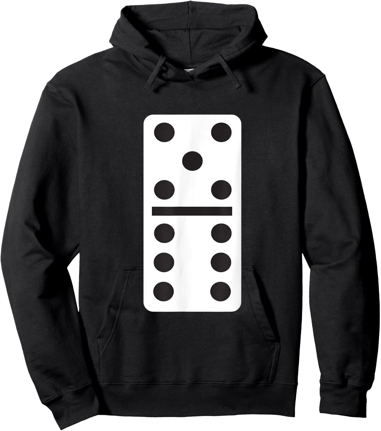 Five Six Dominoes Halloween Costume Domino Game Hoodie - Hoodie | Black