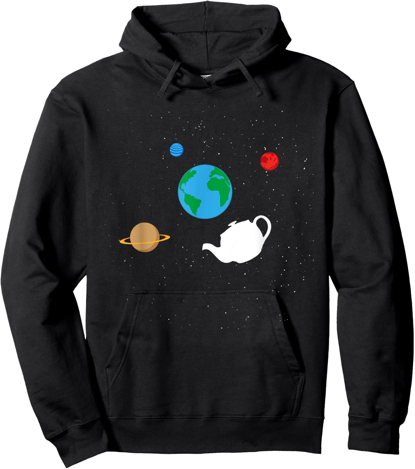 Bertrand Russell - Teapot Metaphor for Philosophers Hoodie - Hoodie | Black