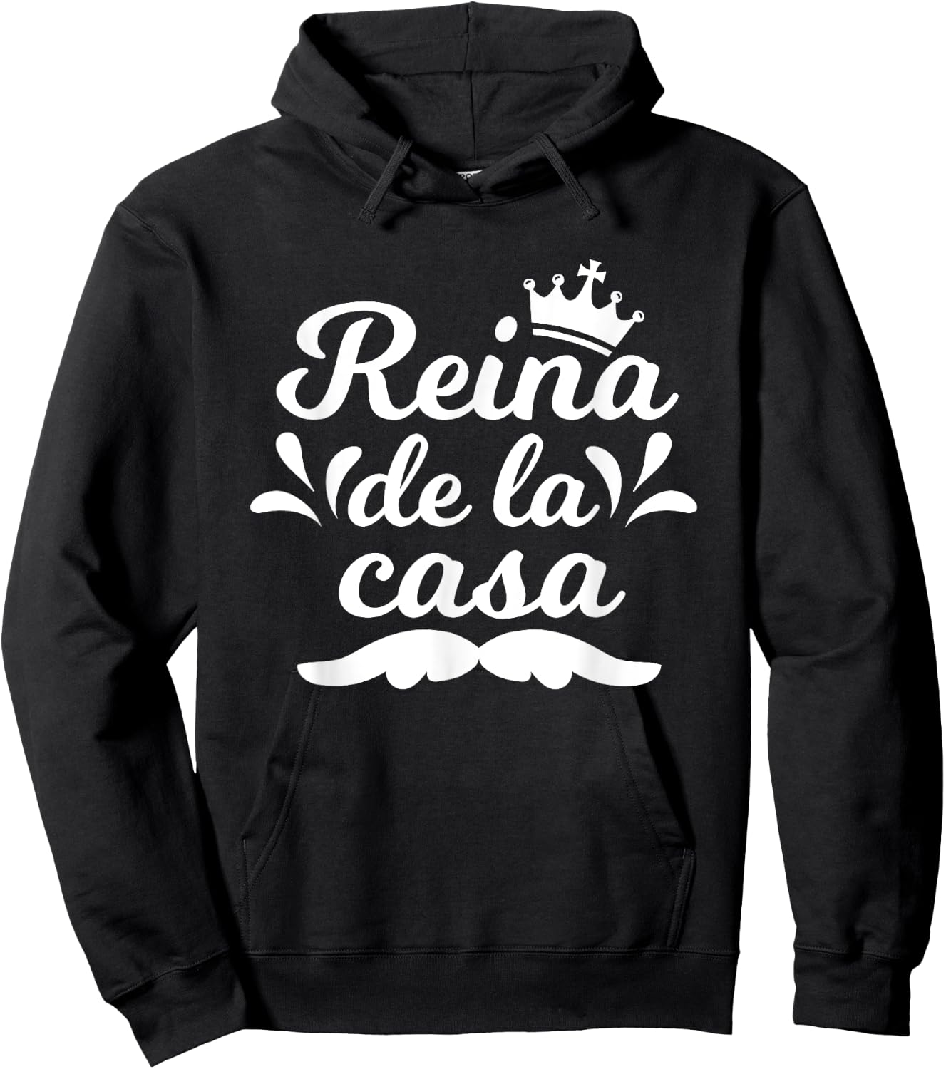 Reina De La Casa Shirt Spanish House Queen Gift Hoodie - Hoodie | Black