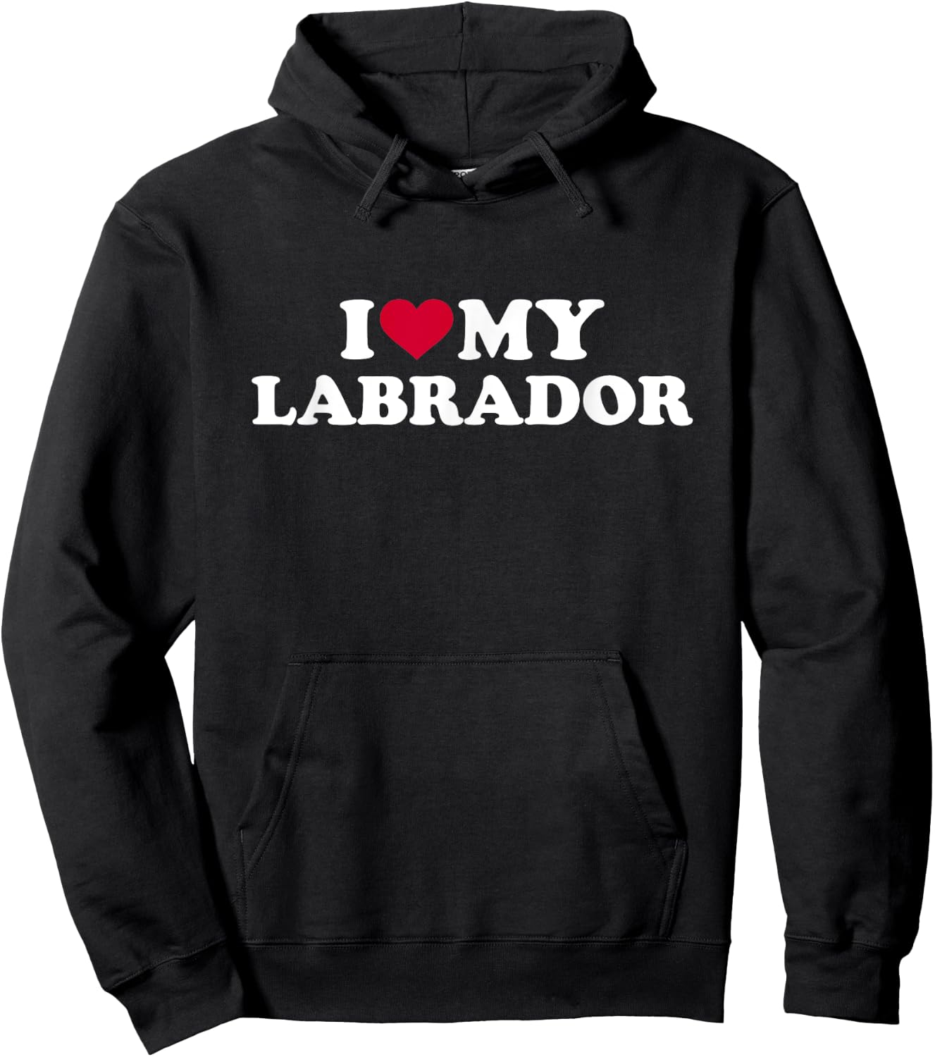 I love my Labrador Hoodie - Hoodie | Black