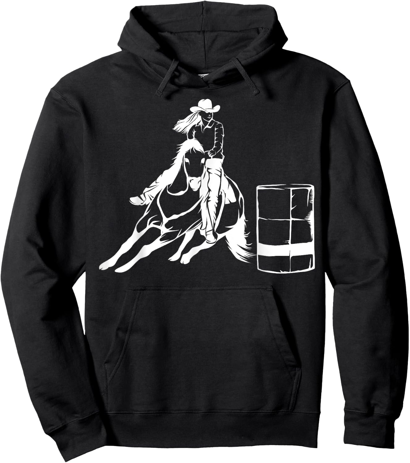 Barrel Racing Rodeo Shirt | Cute Horse Lovers Gift Hoodie - Hoodie | Black