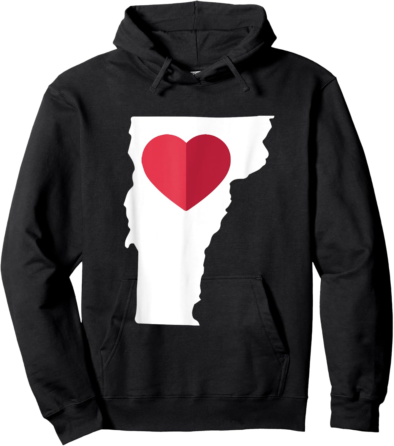 I Love Vermont VT Funny State Pride Heart Gift Souvenir Hoodie - Hoodie | Black