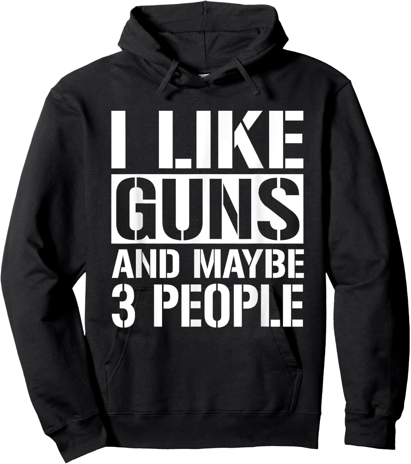 Gun Lover Gifts Women I Like Guns And Maybe 3 People Hoodie - Hoodie | Black