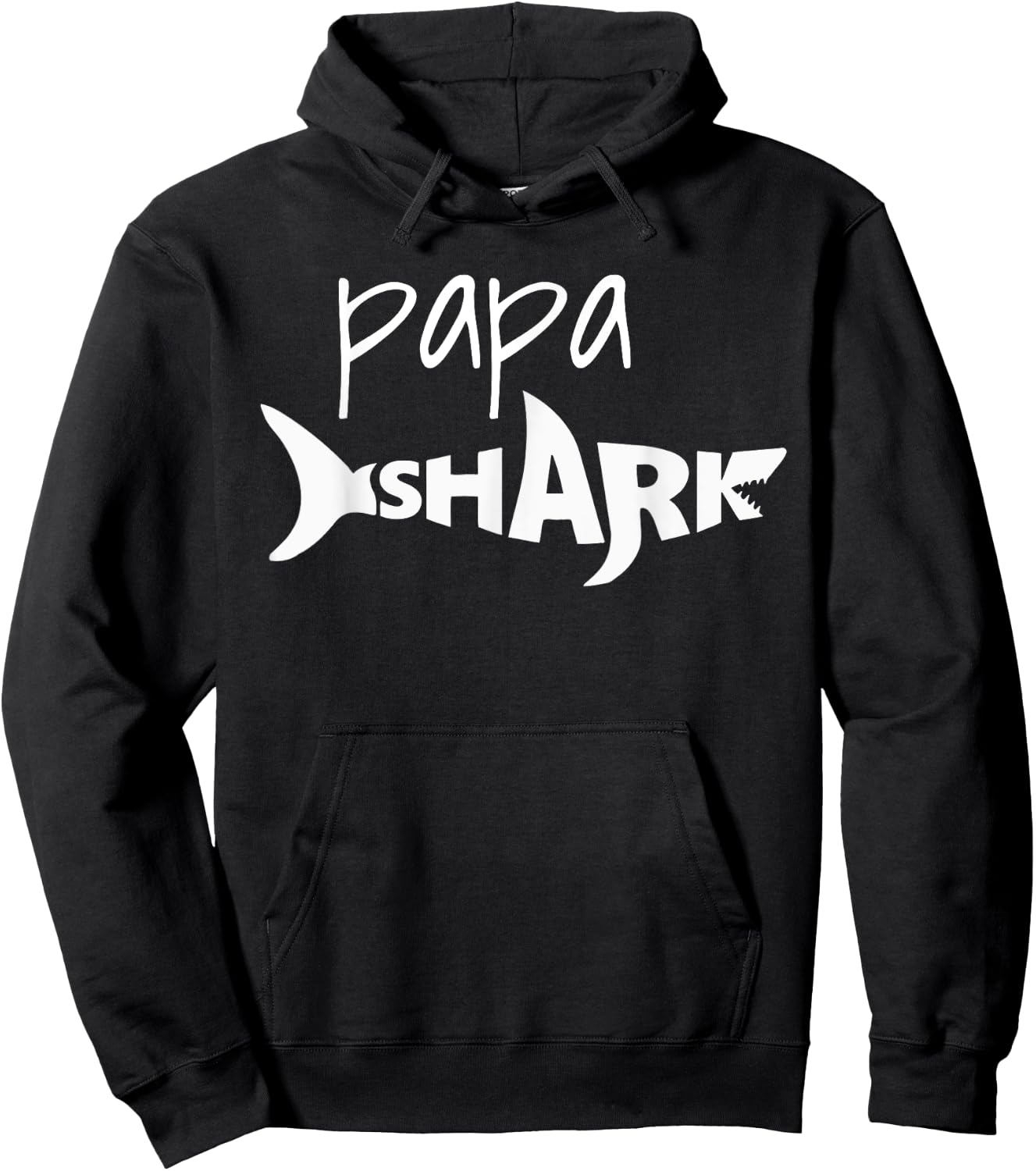 Papa Shark - Cool funny Gift for papa Hoodie - Hoodie | Black