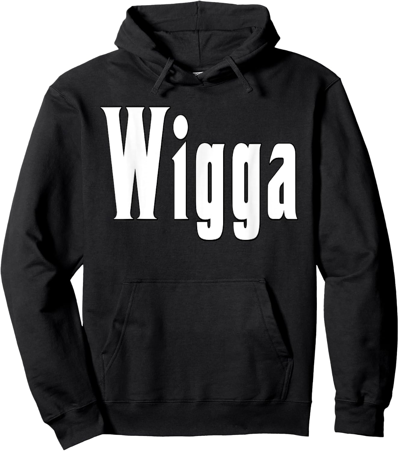 Wigga T Shirt Hoodie - Hoodie | Black