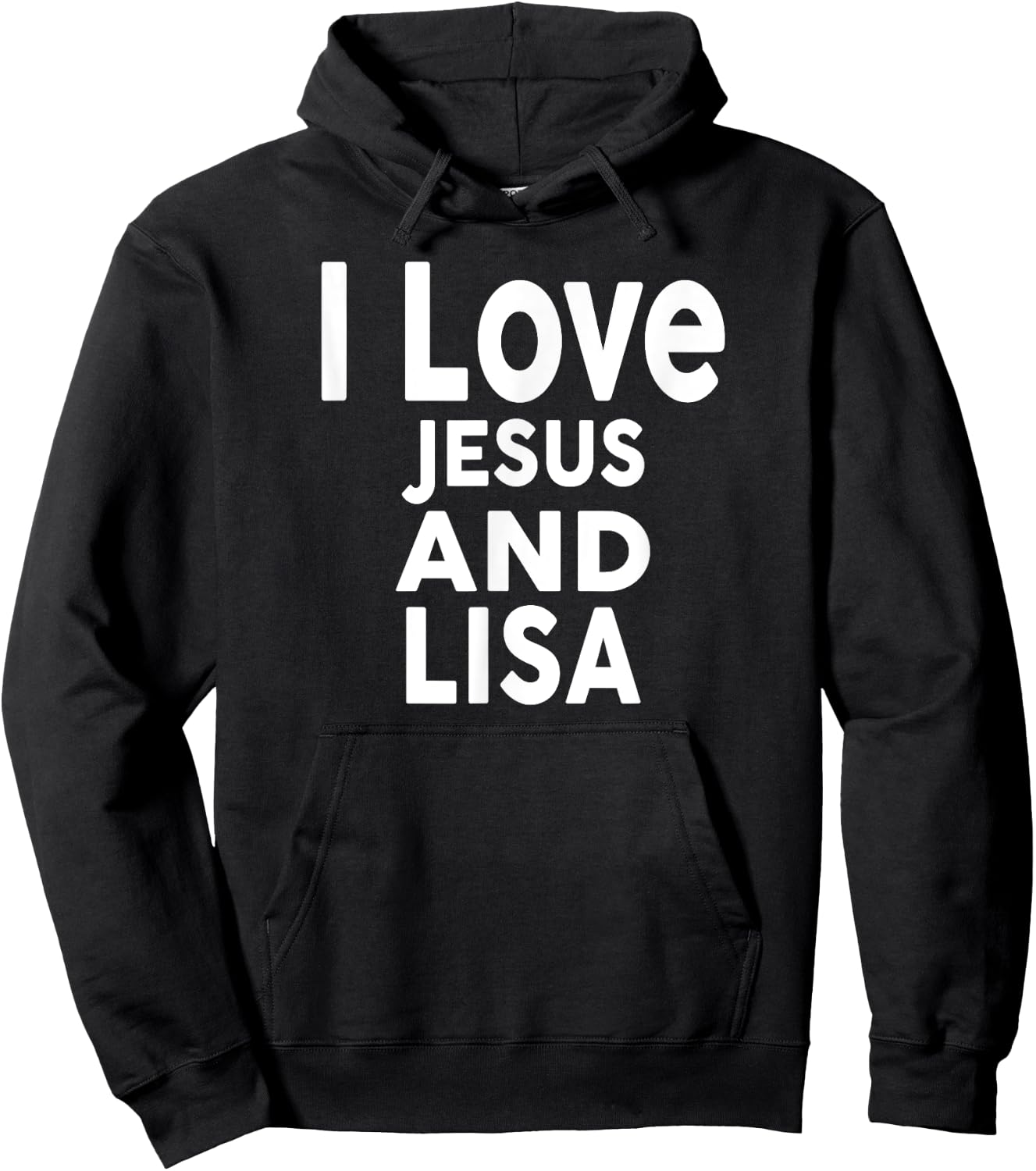 I Love Jesus and LISA Name LISA Hoodie - Hoodie | Black