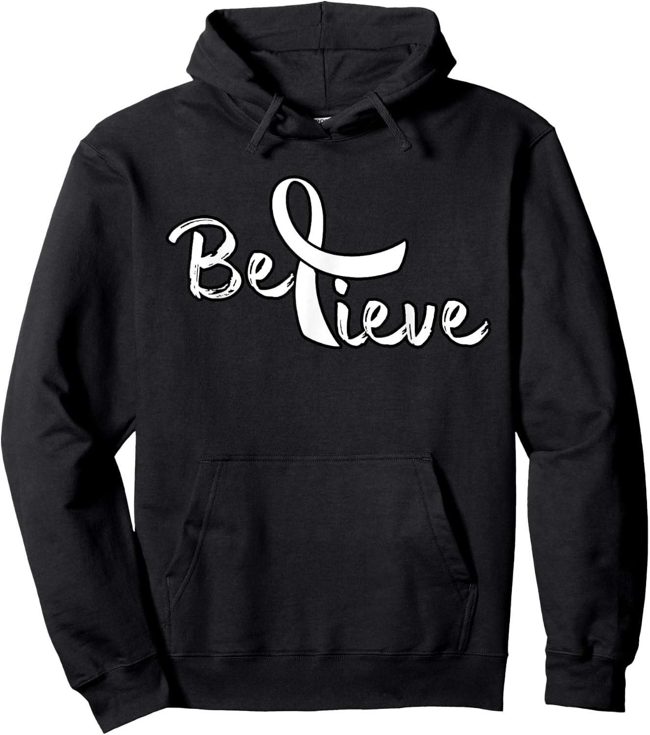 Believe - Lung Cancer Shirt Lung Cancer Support Gift Hoodie - Hoodie | Black