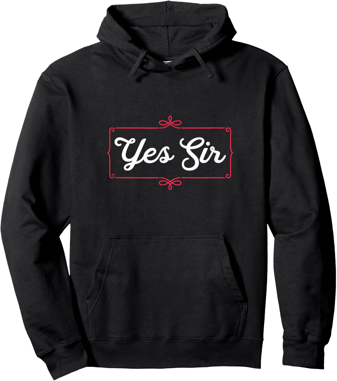 Yes Sir Funny Obedient Sub Hoodie - Hoodie | Black