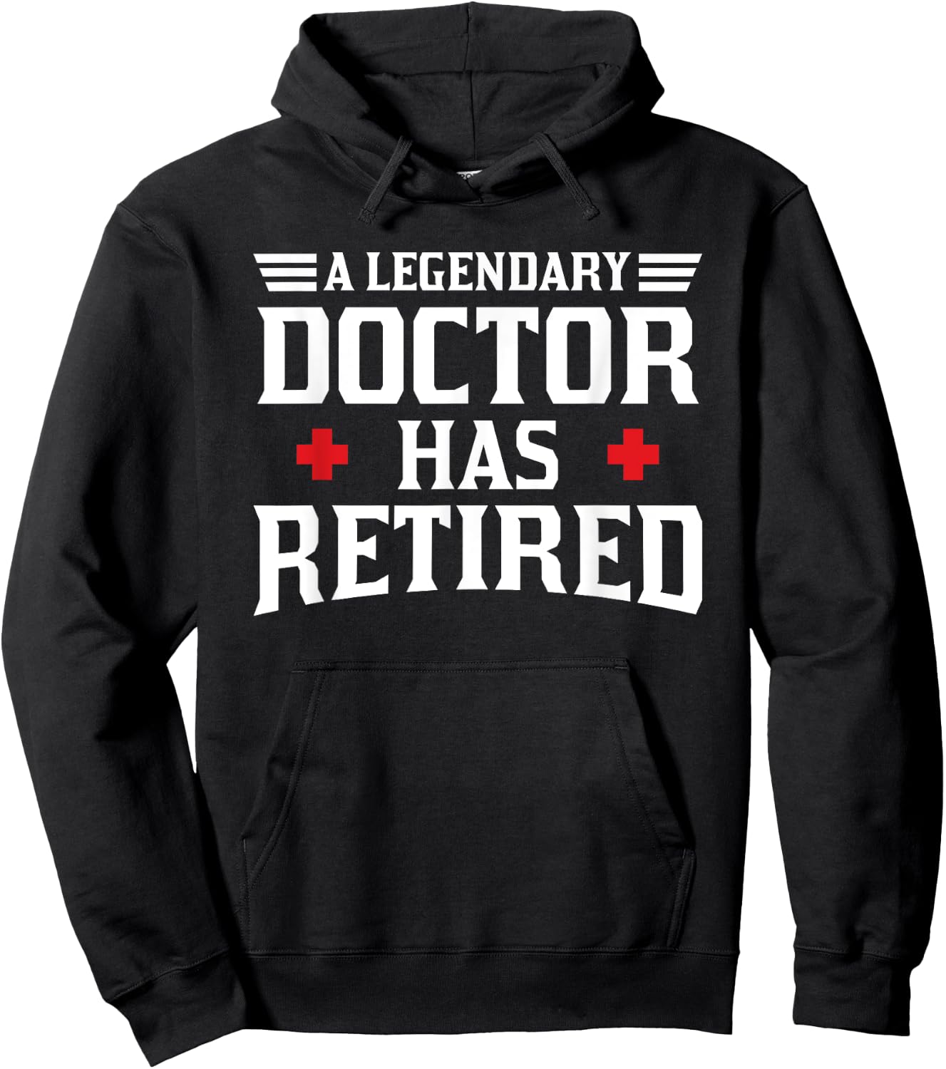 Retired Doctor Cool Retirements Gift Physicians Hoodie - Hoodie | Black