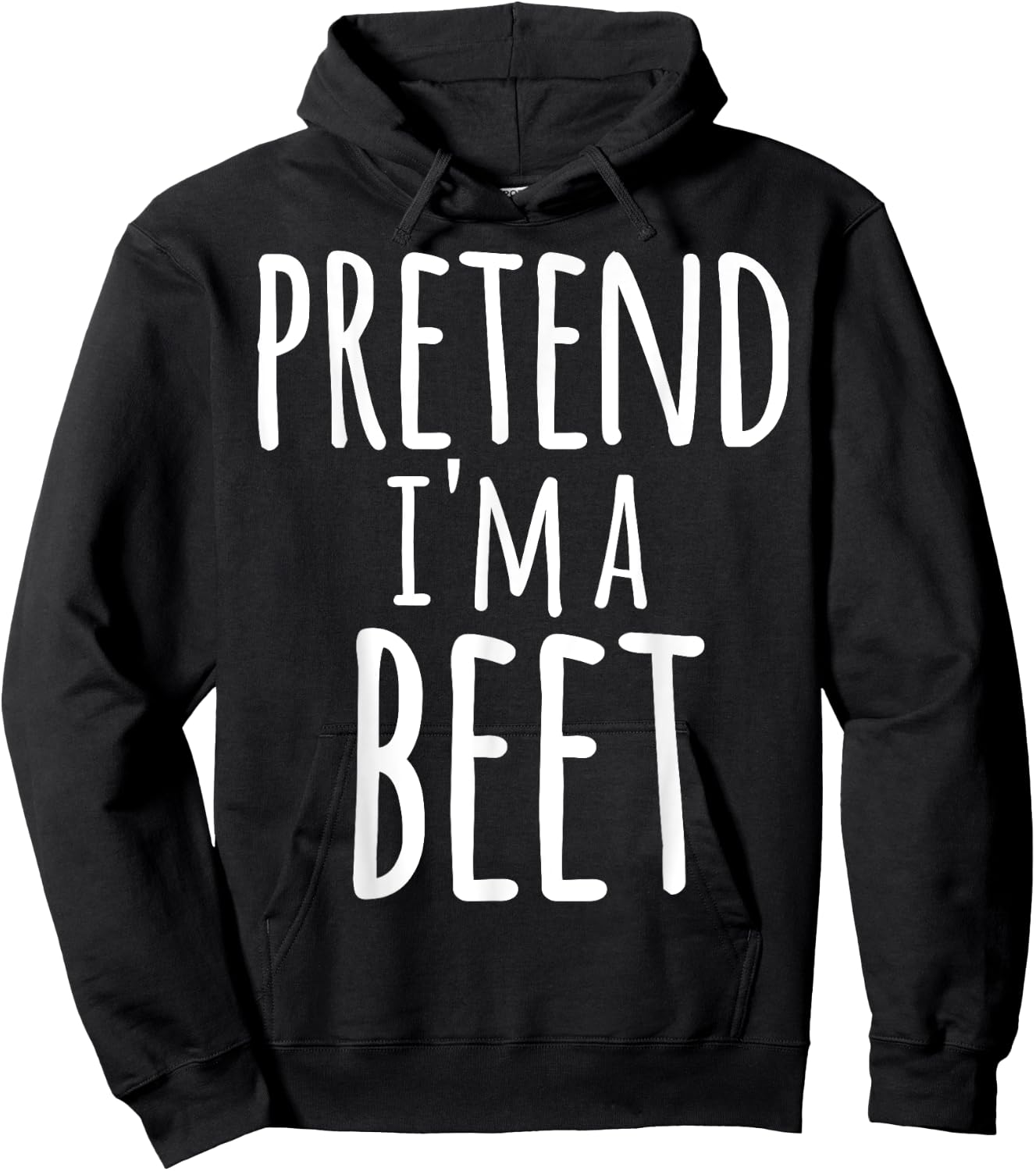 Funny Easy Lazy Quick Halloween PRETEND I'M A BEET Costume Hoodie - Hoodie | Black