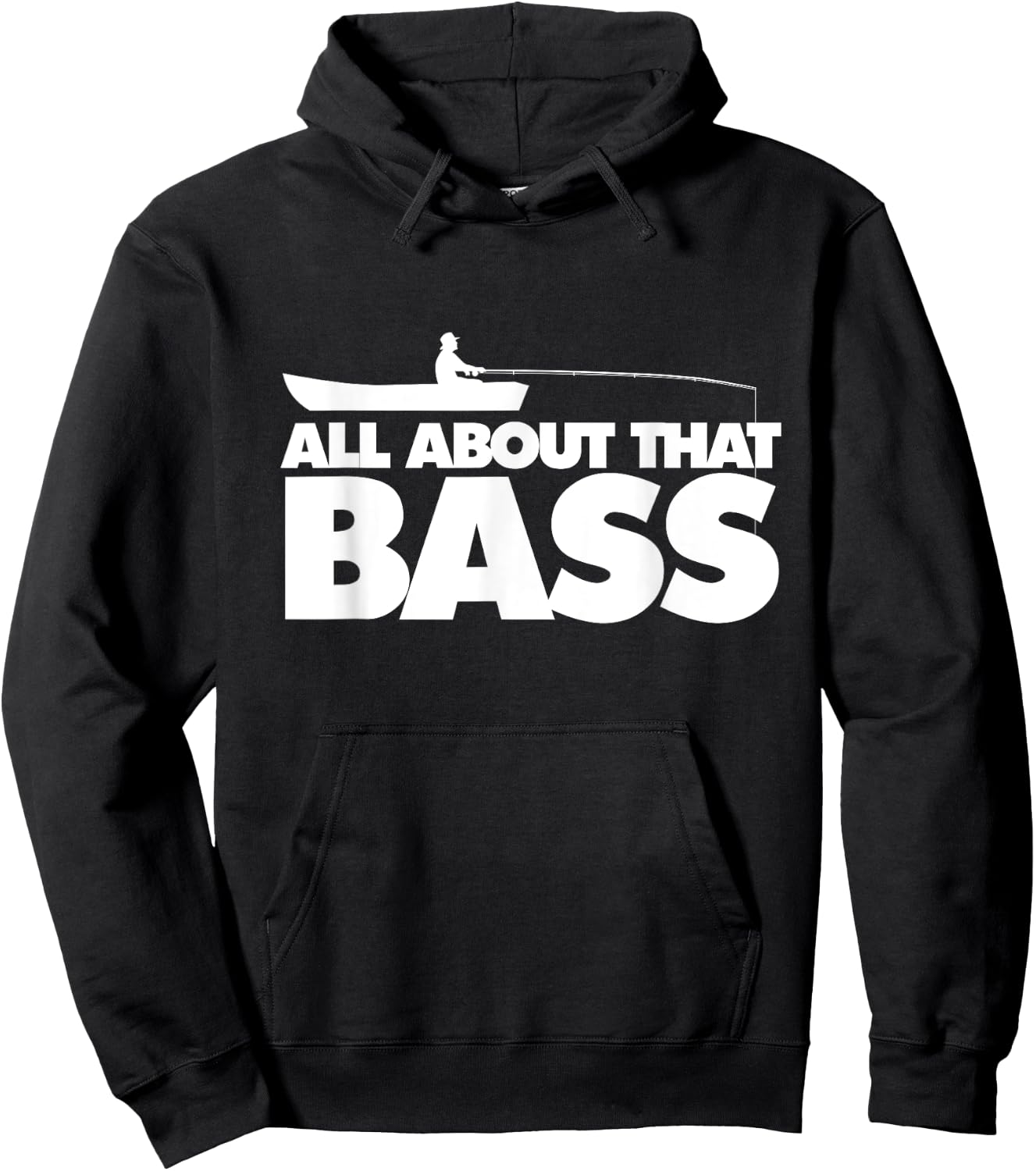 All about that bass shirt Largemouth Bass Fishing Hoodie - Hoodie | Black