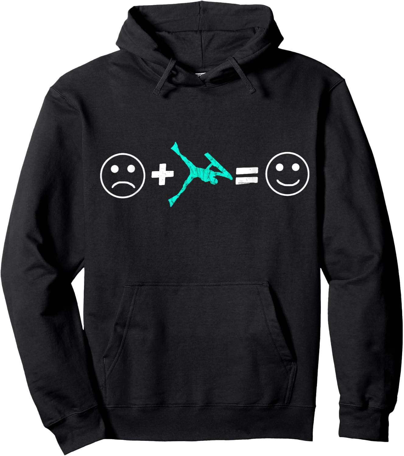 Happy Bodyboarder Bodyboarding Emoticon Boogie Board Hoodie - Hoodie | Black