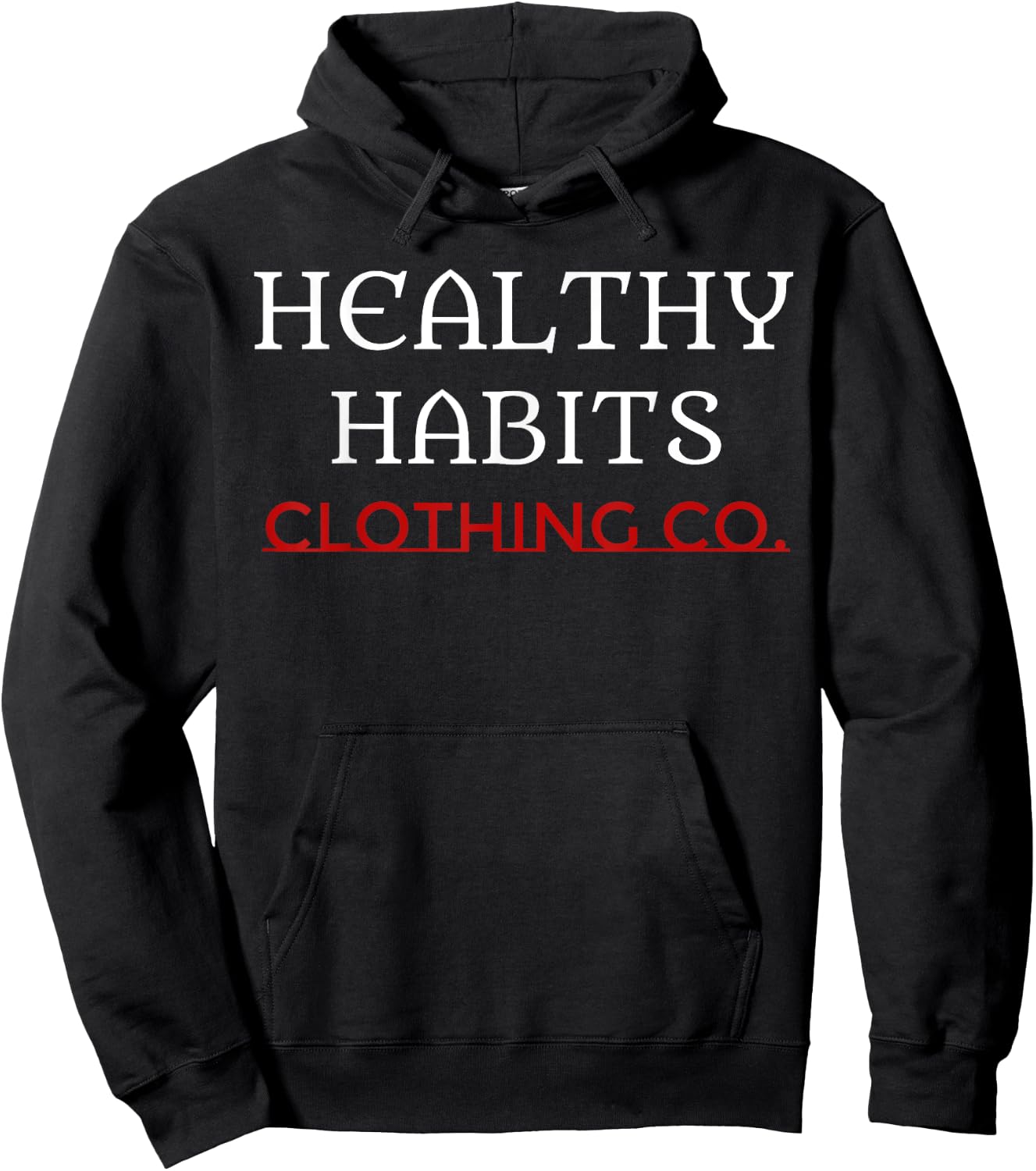 Healthy Habits Motivating Positive Active Lifestyle Shirt Hoodie - Hoodie | Black
