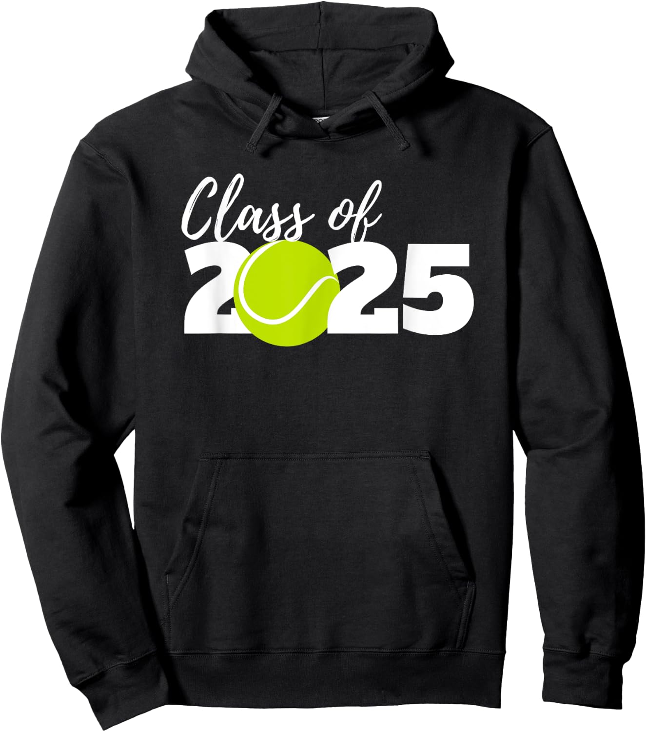 Class of 2025 Tennis Player High School Senior Grad 2025 Hoodie - Hoodie | Black