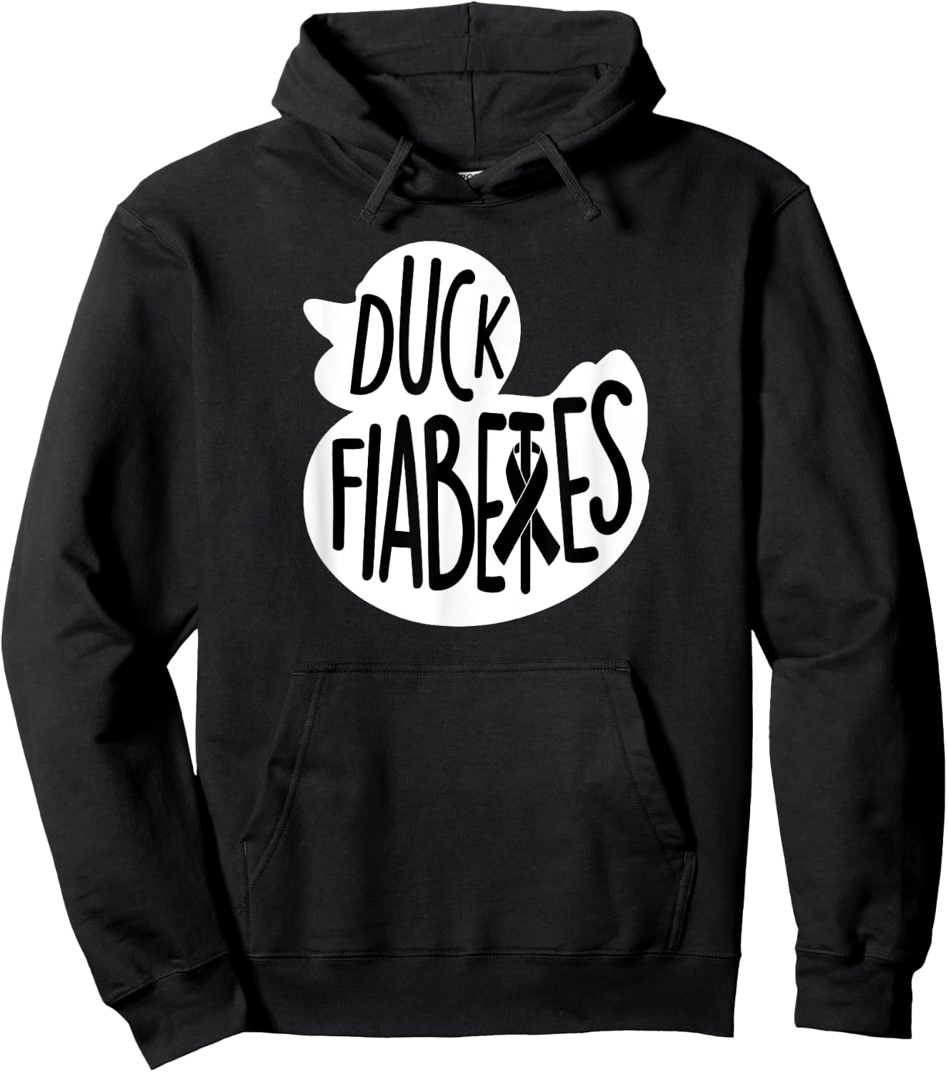 Duck Fiabetes Type1 t1 Diabetes T Shirt Women Funny Hoodie - Hoodie | Black