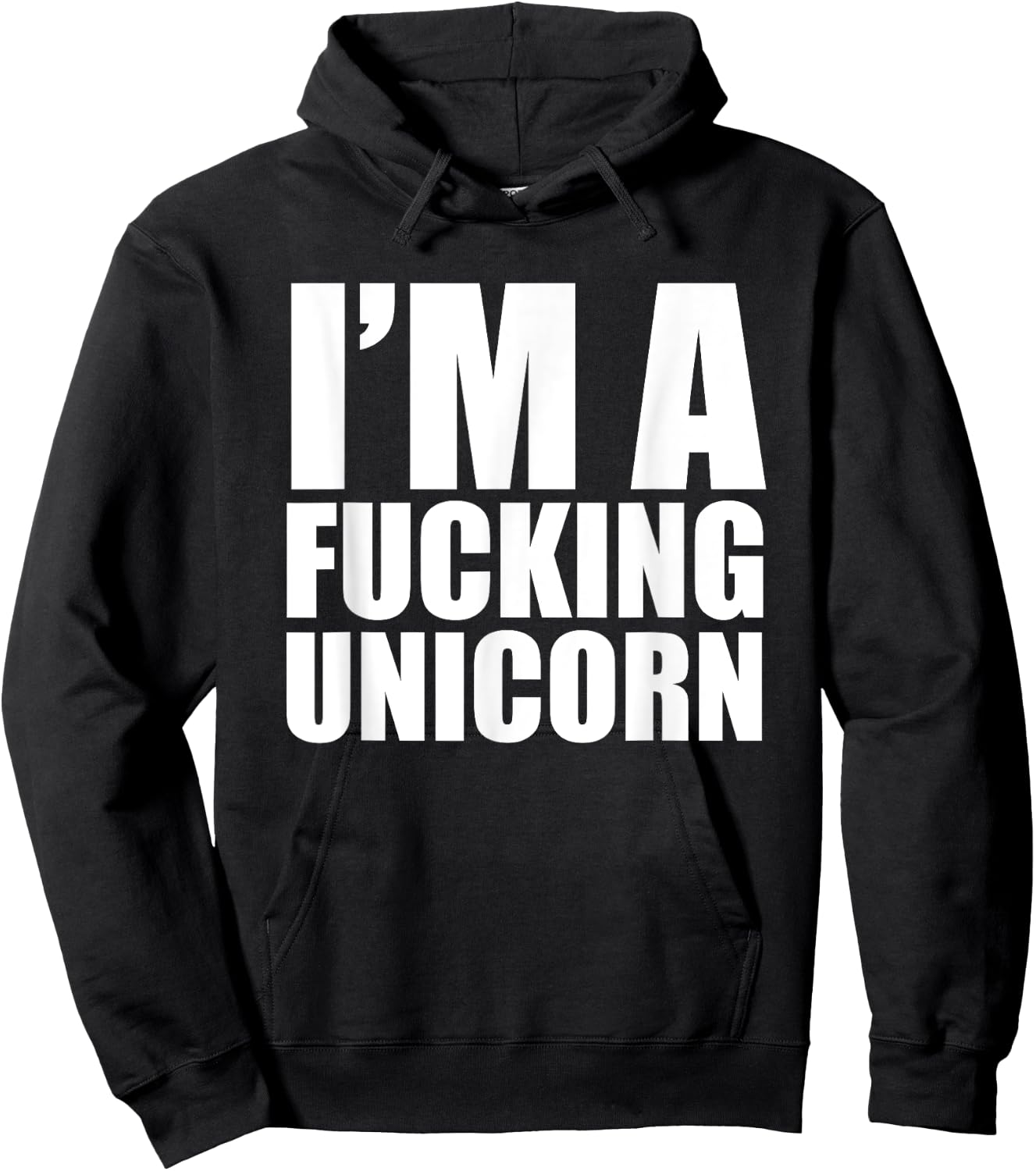 I'm a fucking Unicorn Lazy Halloween Costume Shirt Hoodie - Hoodie | Black