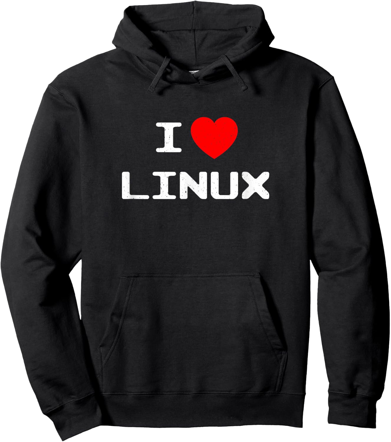 I Love Linux Nerd Geek Sysadmin IT Person Programmer Gift Hoodie - Hoodie | Black