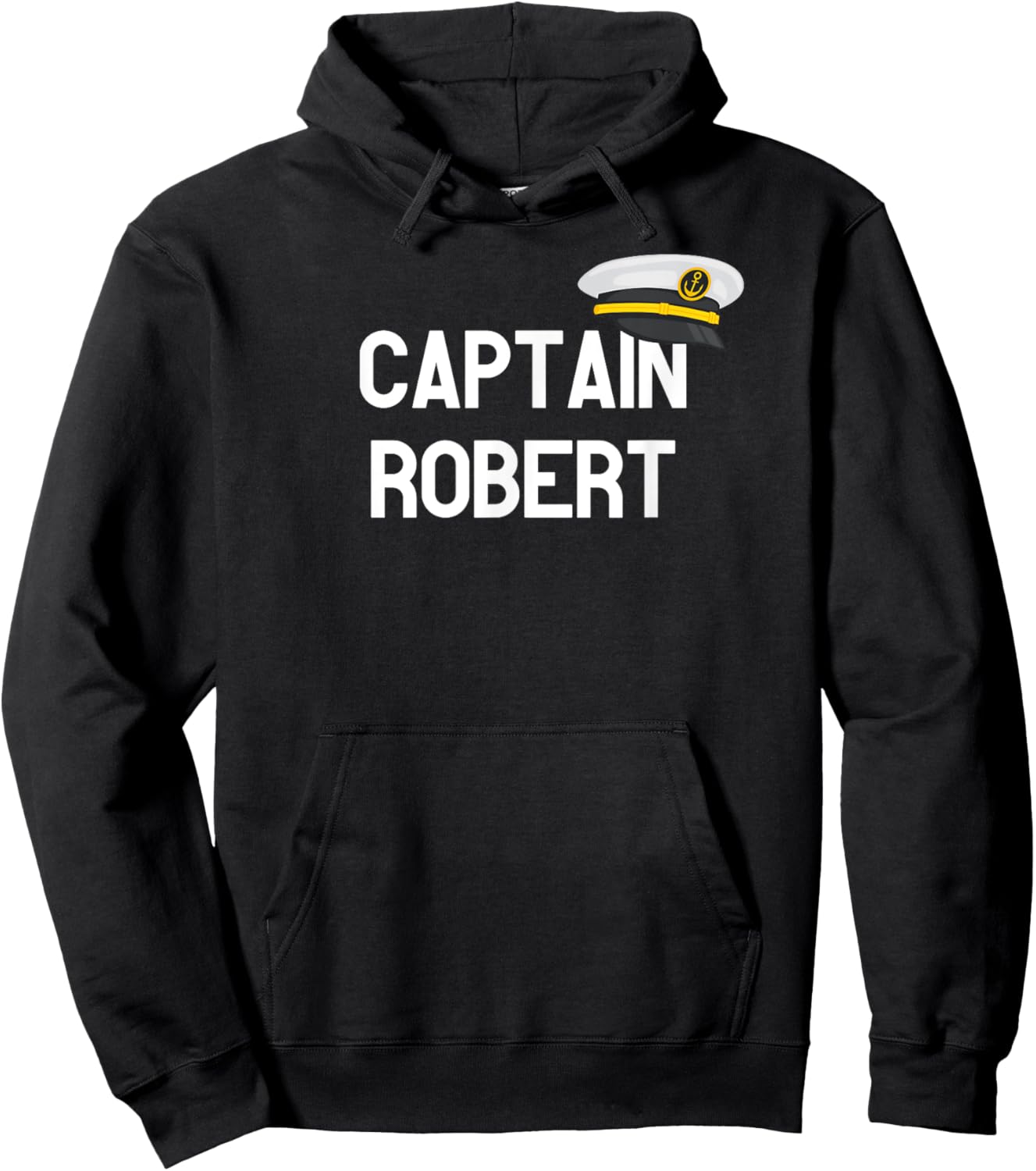 Captain Robert - First Name Gift Hoodie - Hoodie | Black