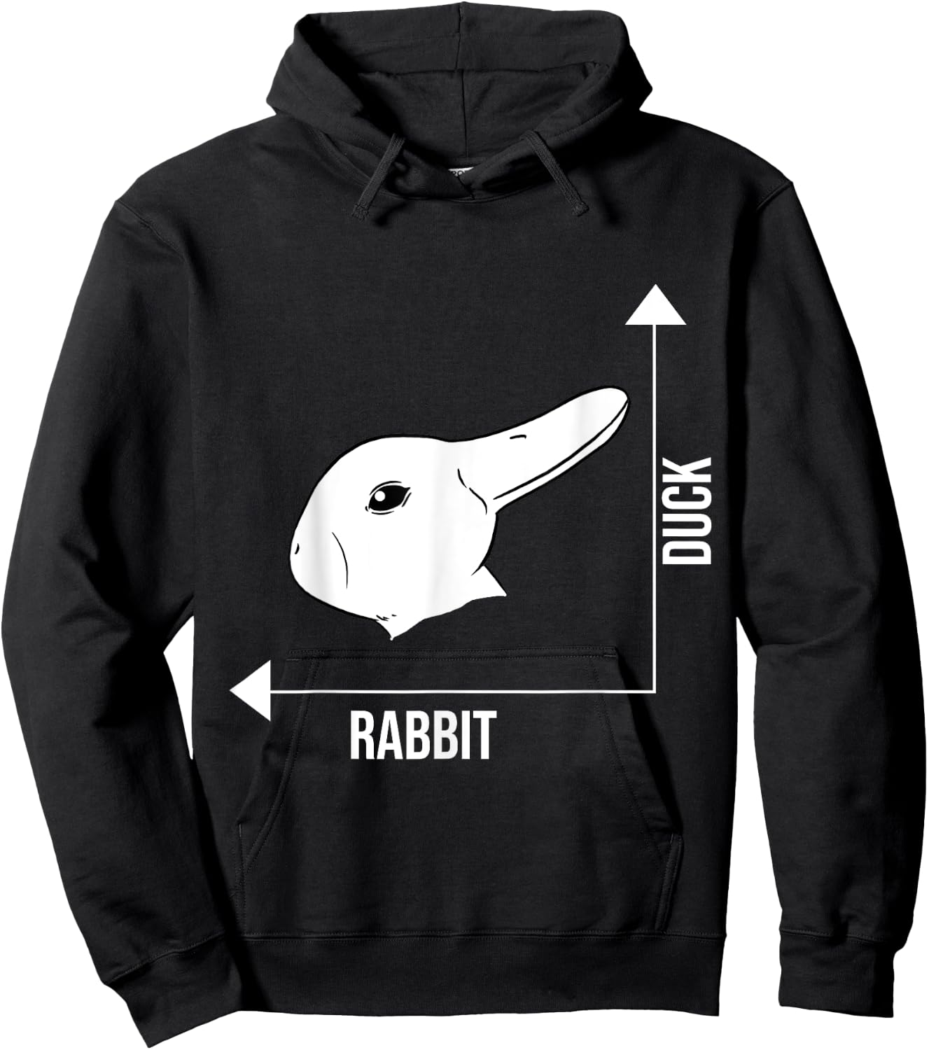 Rabbit Duck Graph Math Easter Hoodie - Hoodie | Black