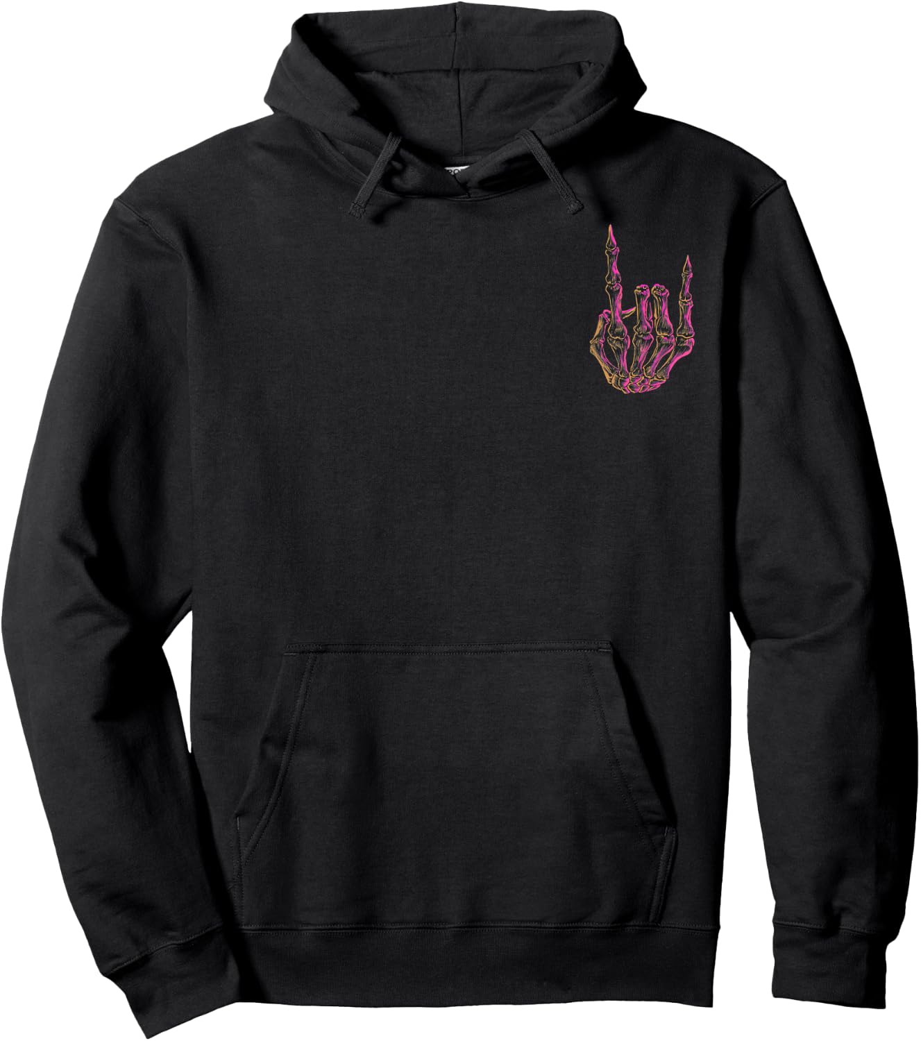 Skeleton Hand Peace Sign Halloween Costume Kids Hoodie - Hoodie | Black