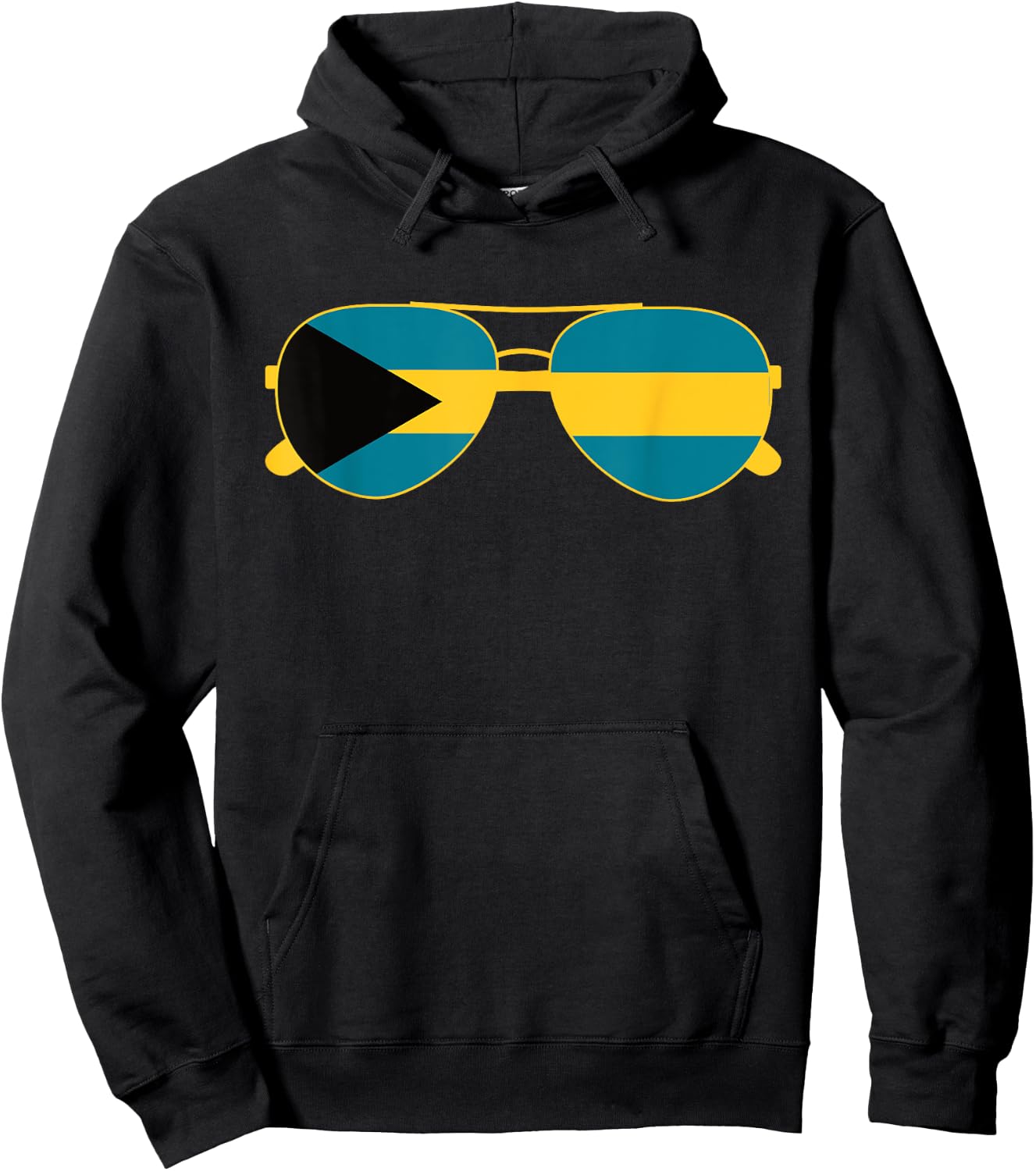 Bahamas Flag Sunglasses Bahamian Flag Hoodie - Hoodie | Black