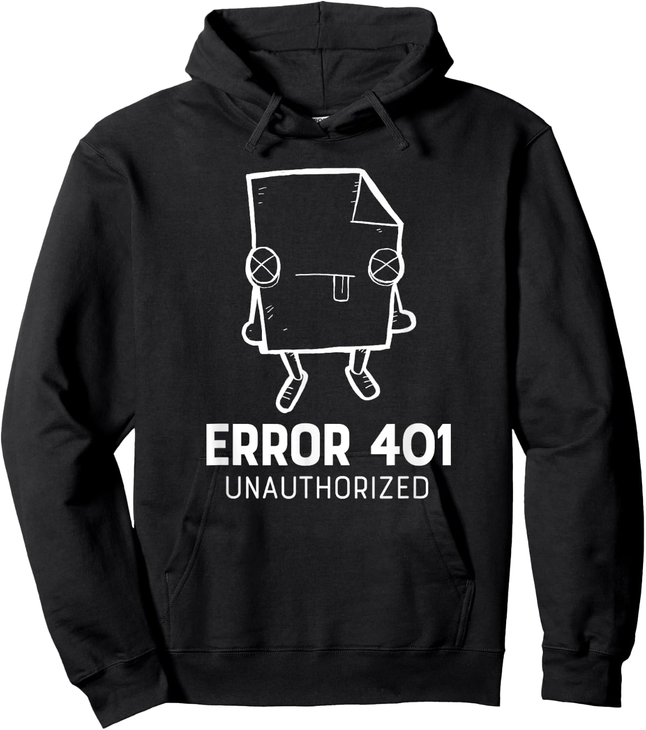 Error 401 Unauthorized funny programmer Hoodie - Hoodie | Black