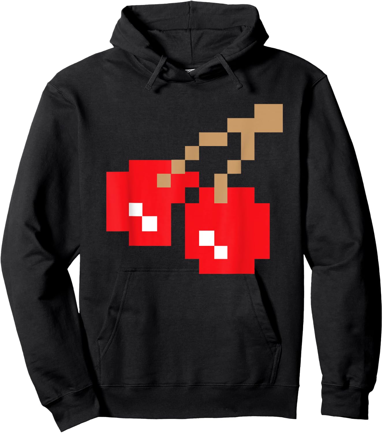 Retro Arcade Game Cherries Hoodie - Hoodie | Black