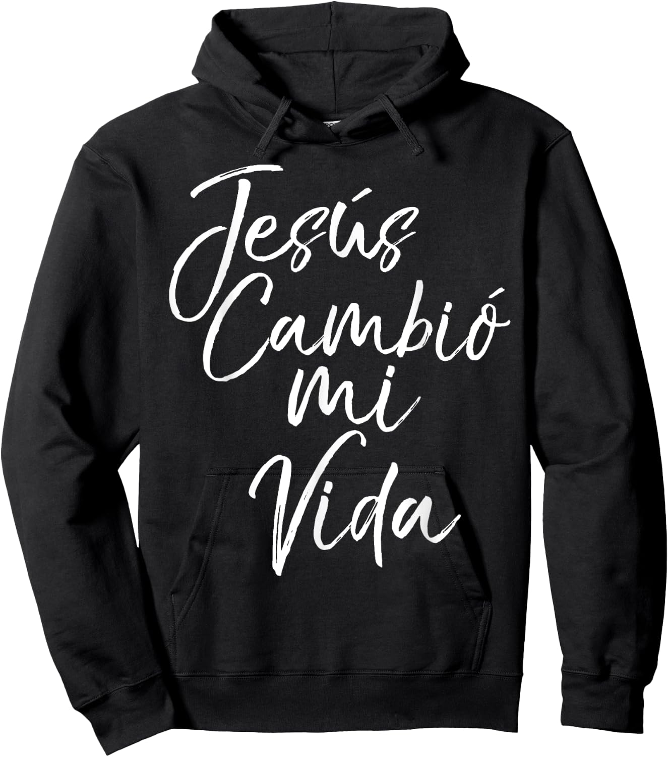 Jesus Cambio Mi Vida Shirt Jesus Changed My Life Espanol Hoodie - Hoodie | Black