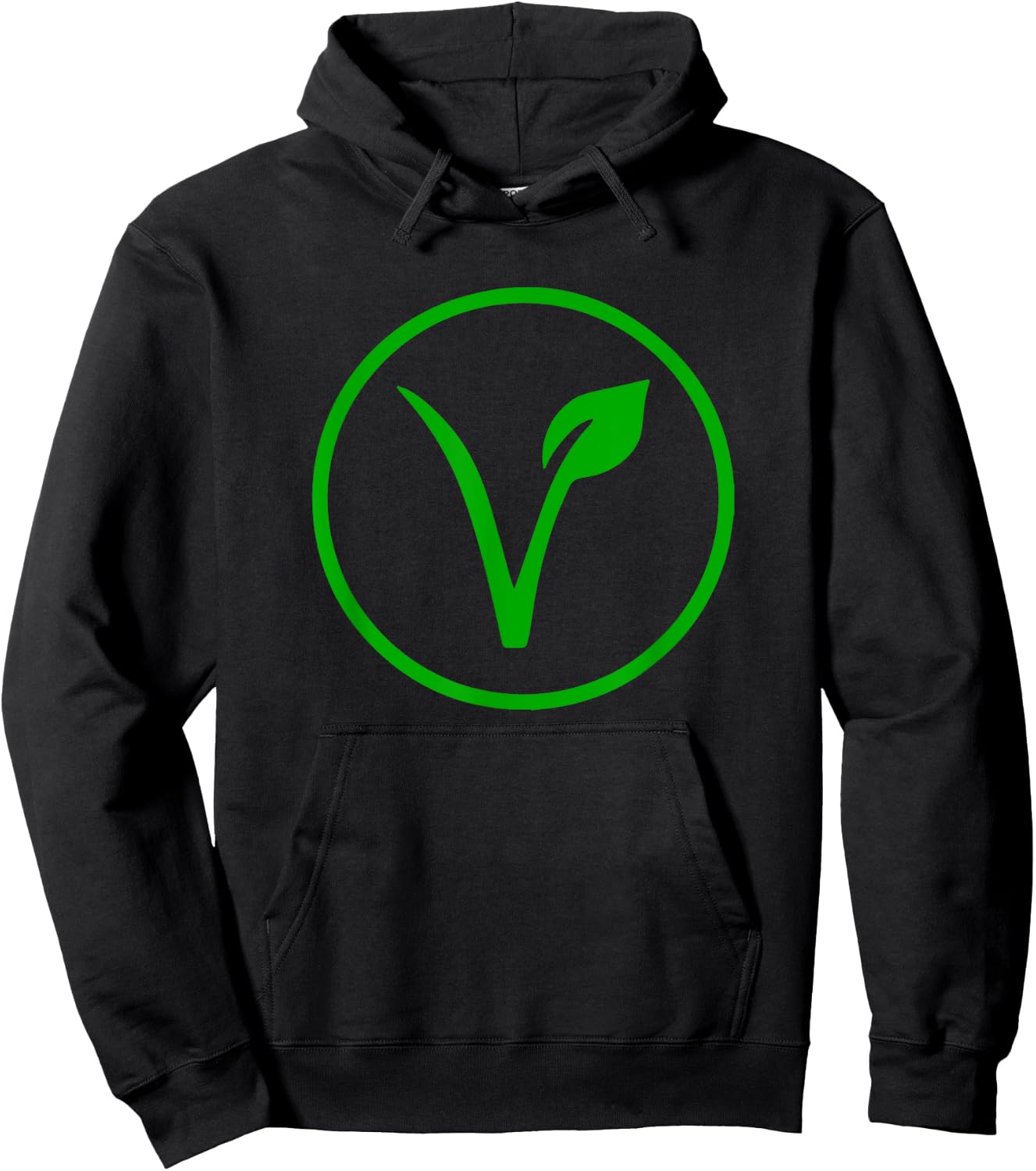 Vegan Symbol Go Vegan Vegetarian Veganism Animal Rights Hoodie - Hoodie | Black