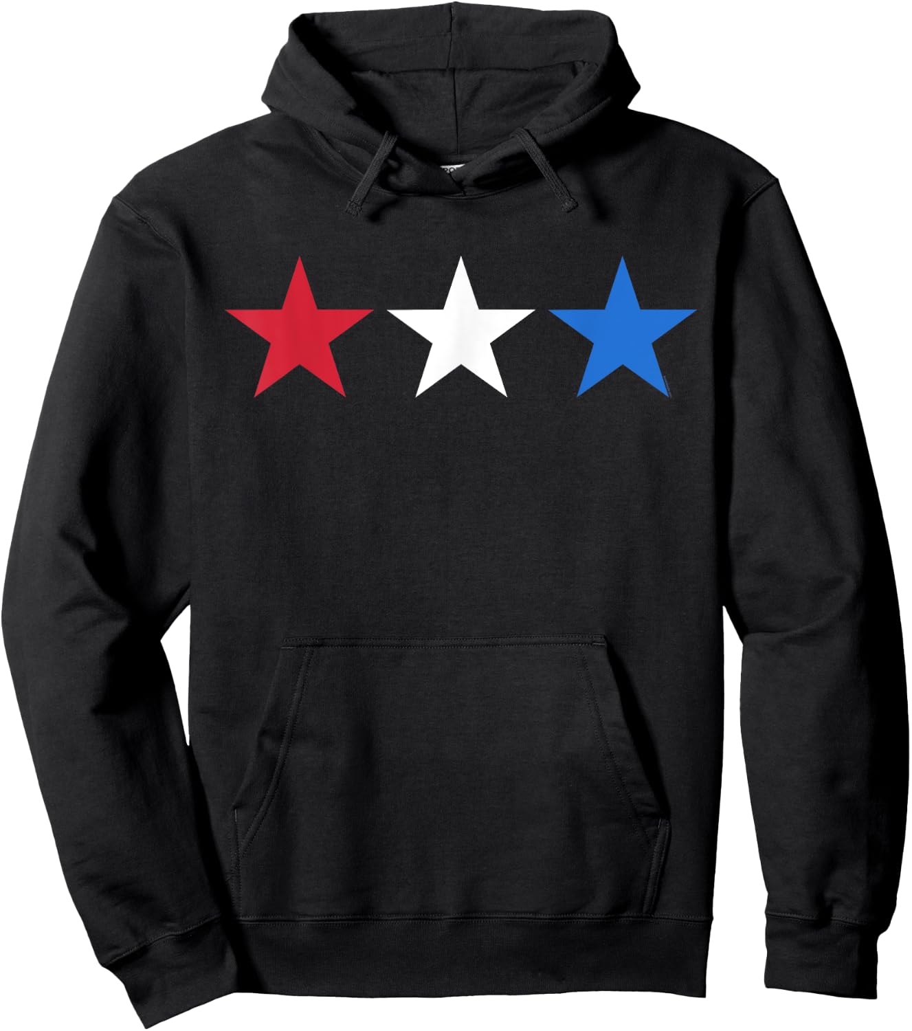USA Patriotic Shirt American Flag Stars Cool 4th of July Women Kids Men Hoodie - Hoodie | Black