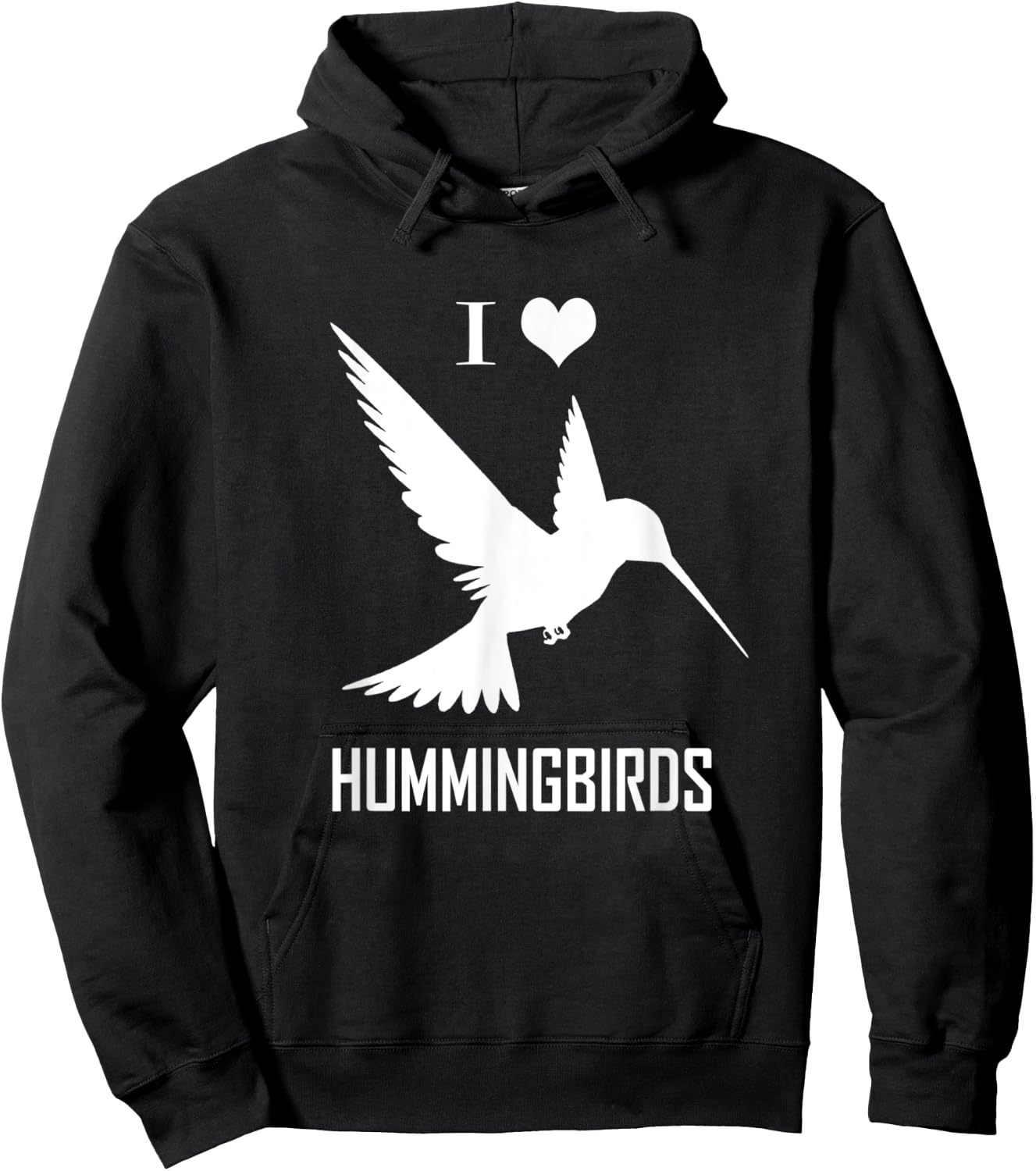 I Love Hummingbirds Bird Lover Humming Birds Hoodie - Hoodie | Black