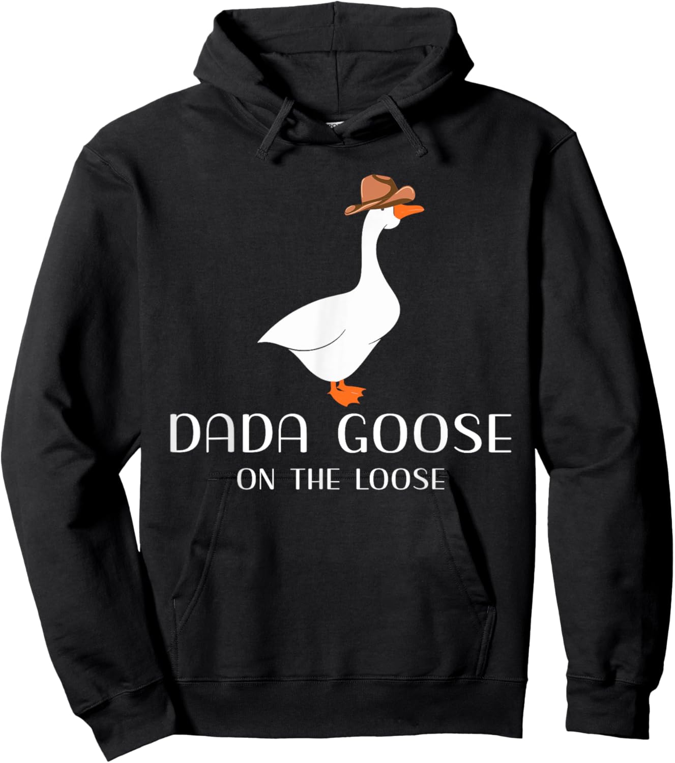 Dada Goose On The Loose Dad Daddy Joke Hoodie - Hoodie | Black