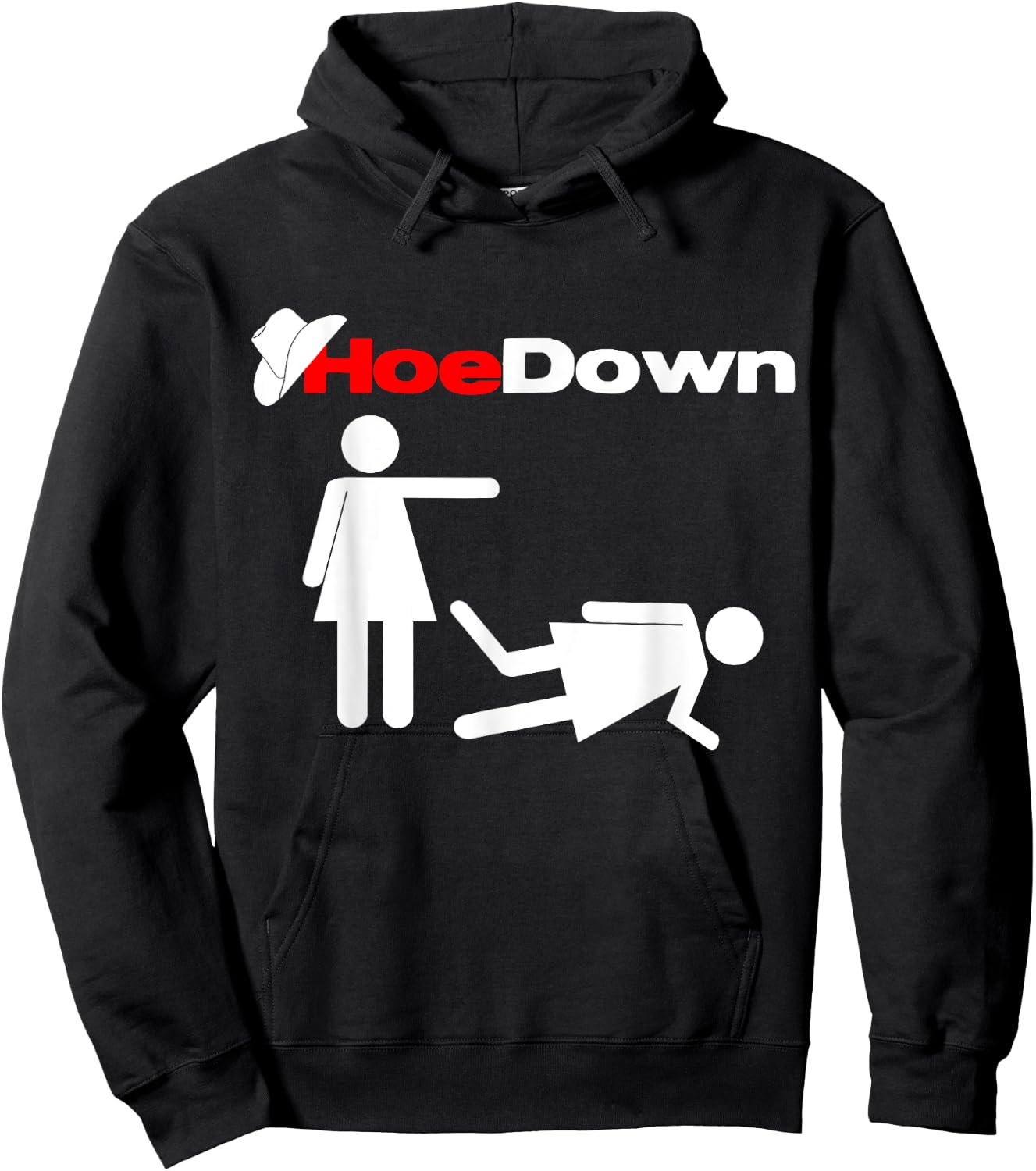Funny Country Shirt: Hoe Down Hoodie - Hoodie | Black